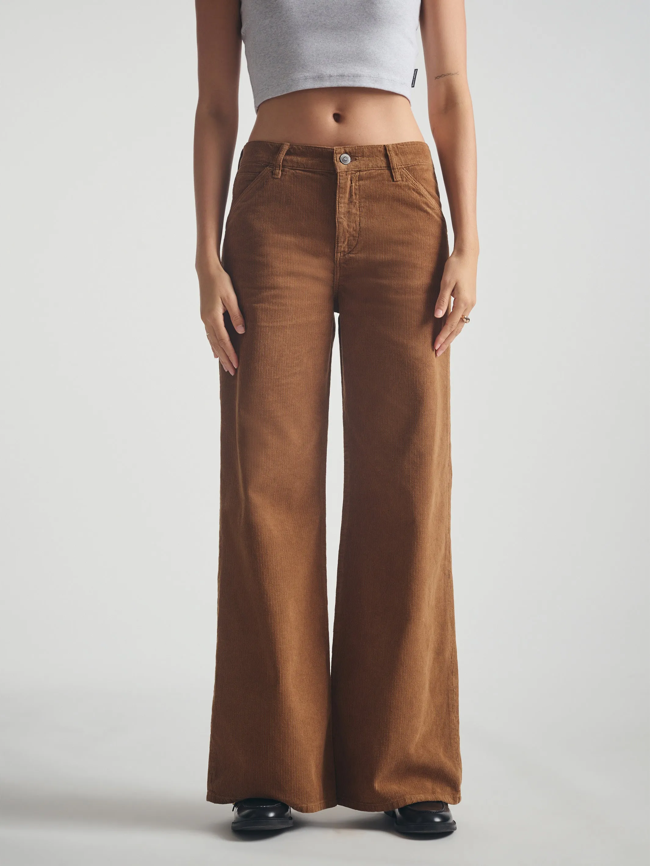 Women's Carpenter Pants in Light Brown Cord sold by Brooklyn Industries product image thumbnail 5
