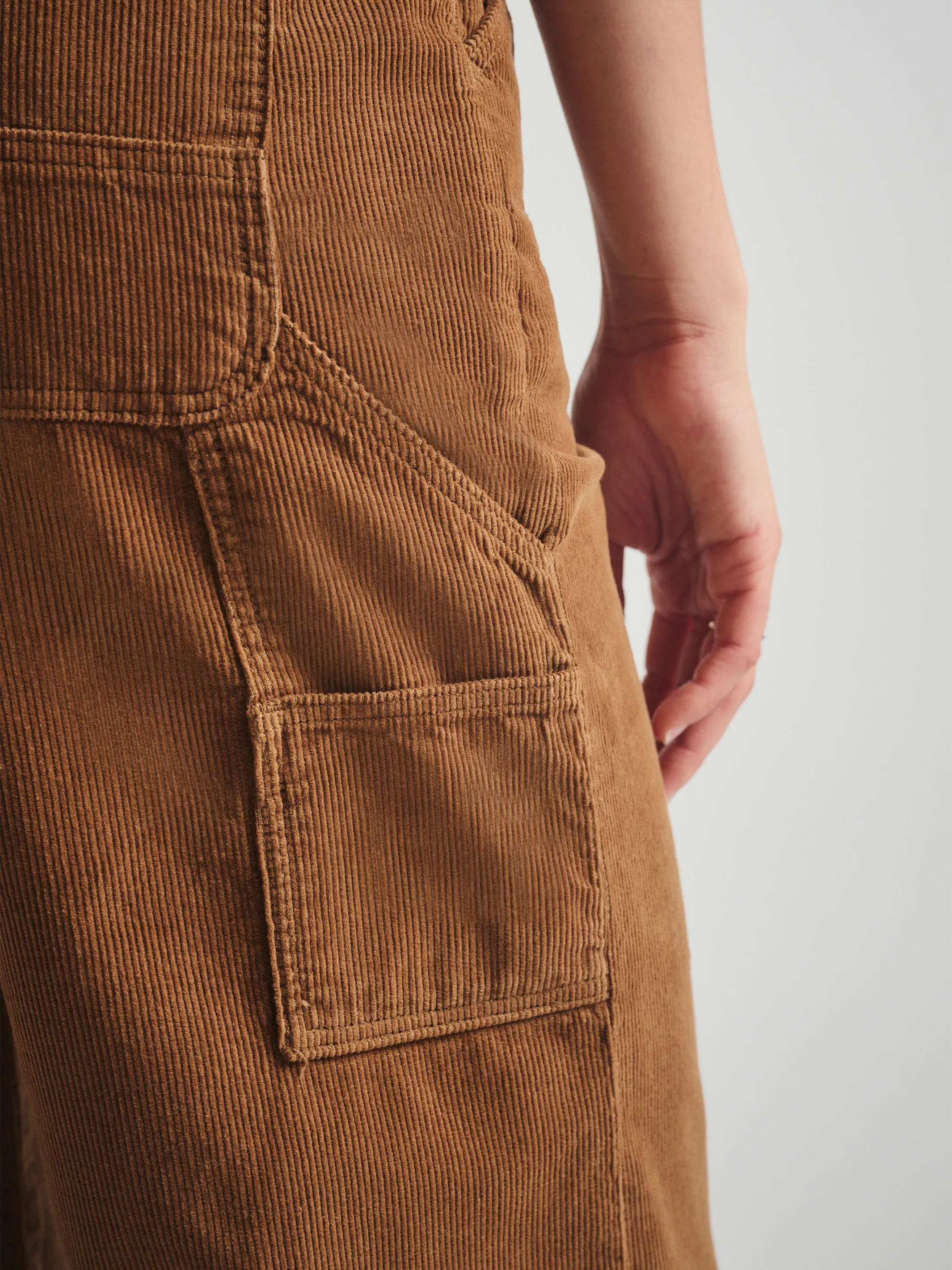 Women's Carpenter Pants in Light Brown Cord sold by Brooklyn Industries product image thumbnail 3