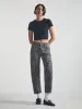 Women's Cargo Pants in Smoke Leo Twill sold by Brooklyn Industries