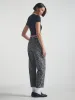 Women's Cargo Pants in Smoke Leo Twill sold by Brooklyn Industries