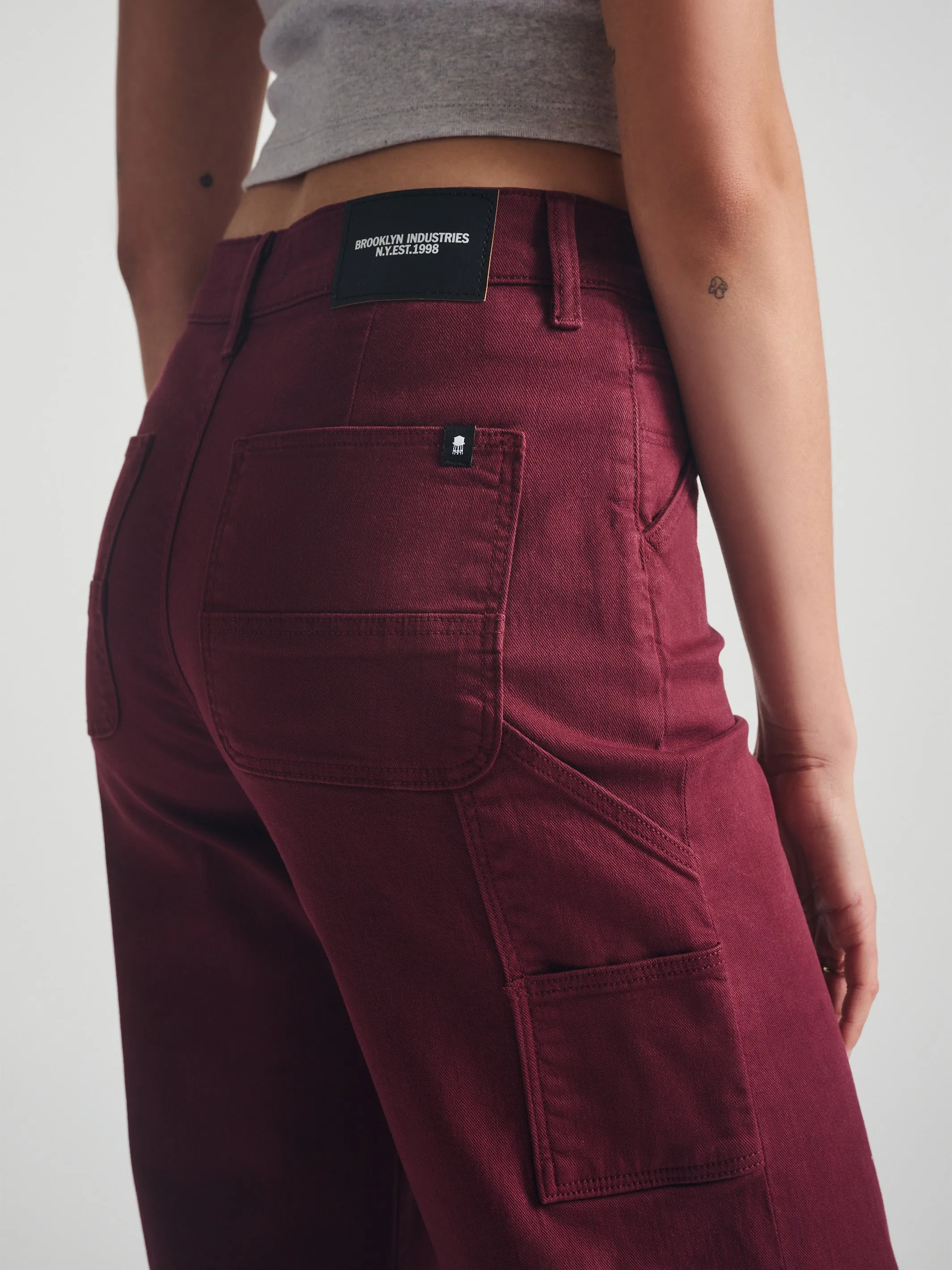 Women's Carpenter Jeans in Windsor Wine Colored Denim sold by Brooklyn Industries product image thumbnail 4
