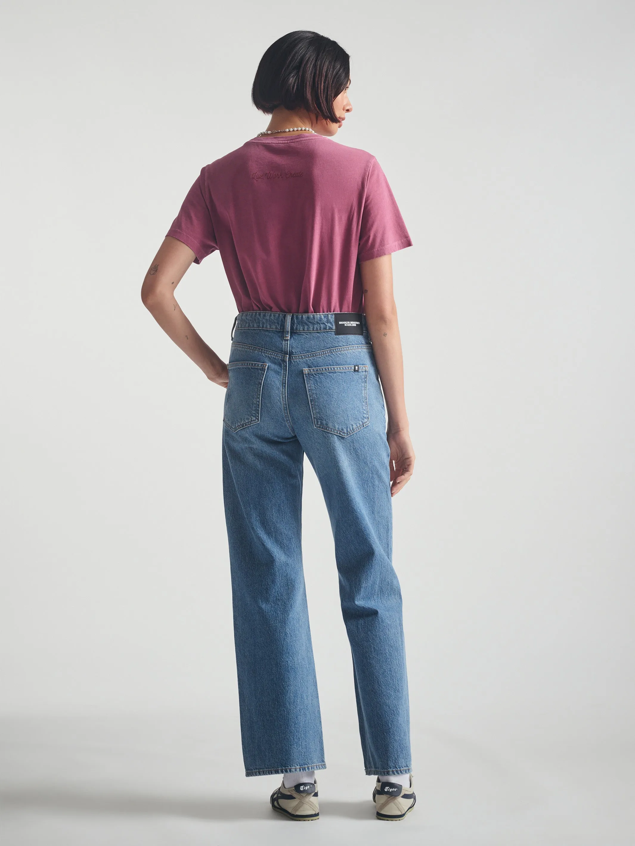 Women's Utility Jeans in Indigo Brushed Denim sold by Brooklyn Industries product image thumbnail 2