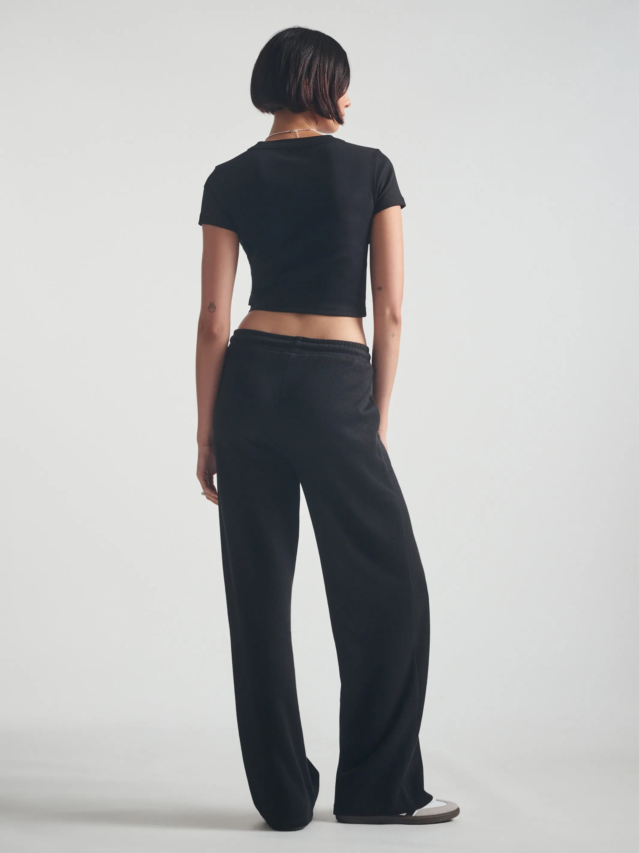 Women's Straight Leg Sweatpants in Black sold by Brooklyn Industries product image thumbnail 2