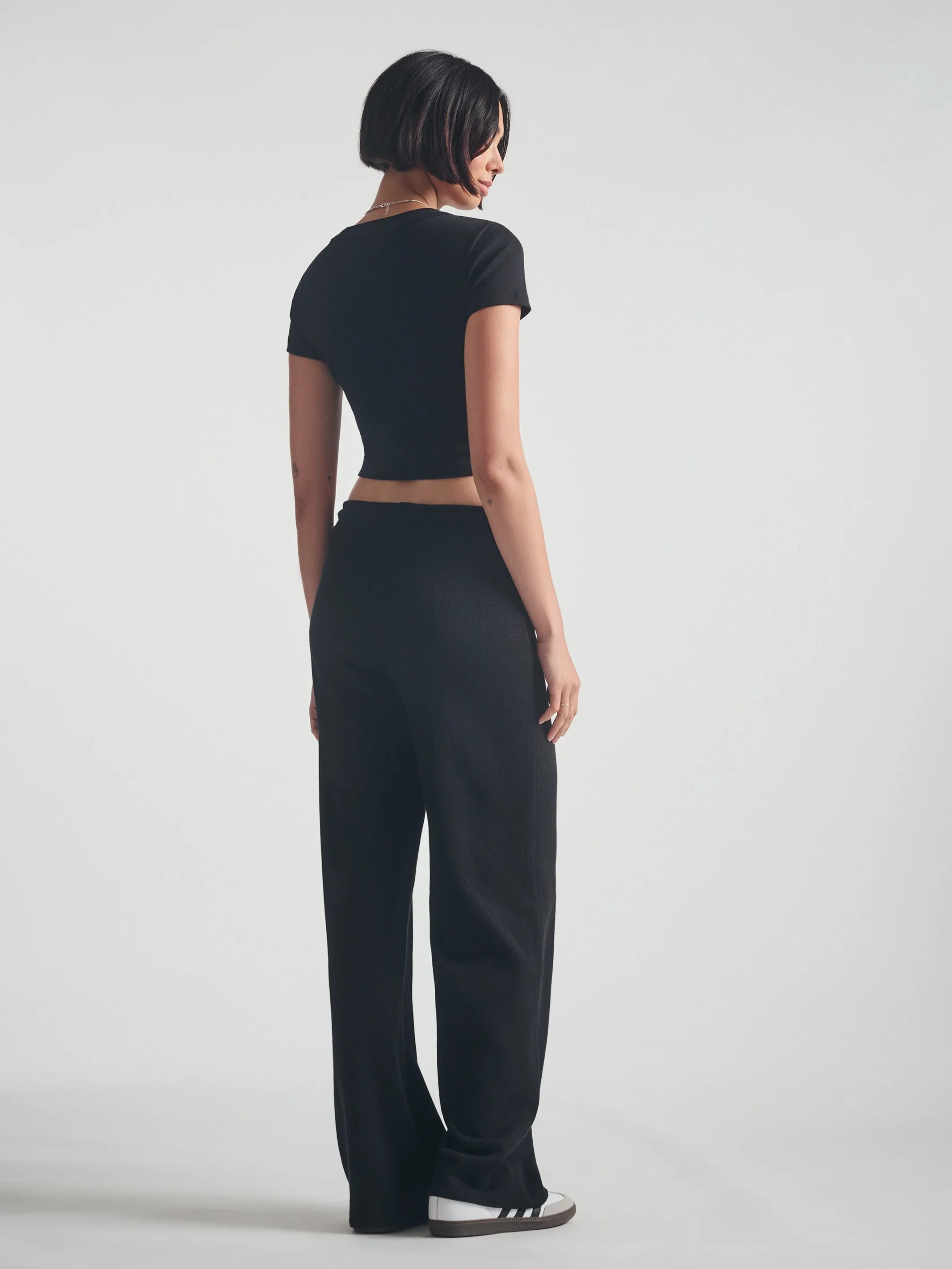 Women's Straight Leg Sweatpants in Black sold by Brooklyn Industries product image thumbnail 3