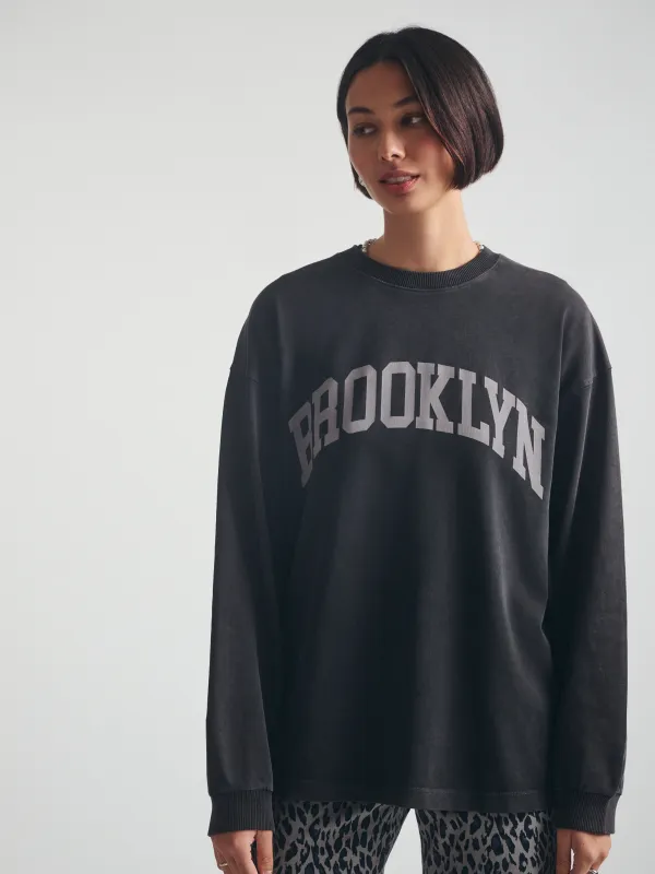 Women's Brooklyn Acid Washed Sweatshirt sold by Brooklyn Industries