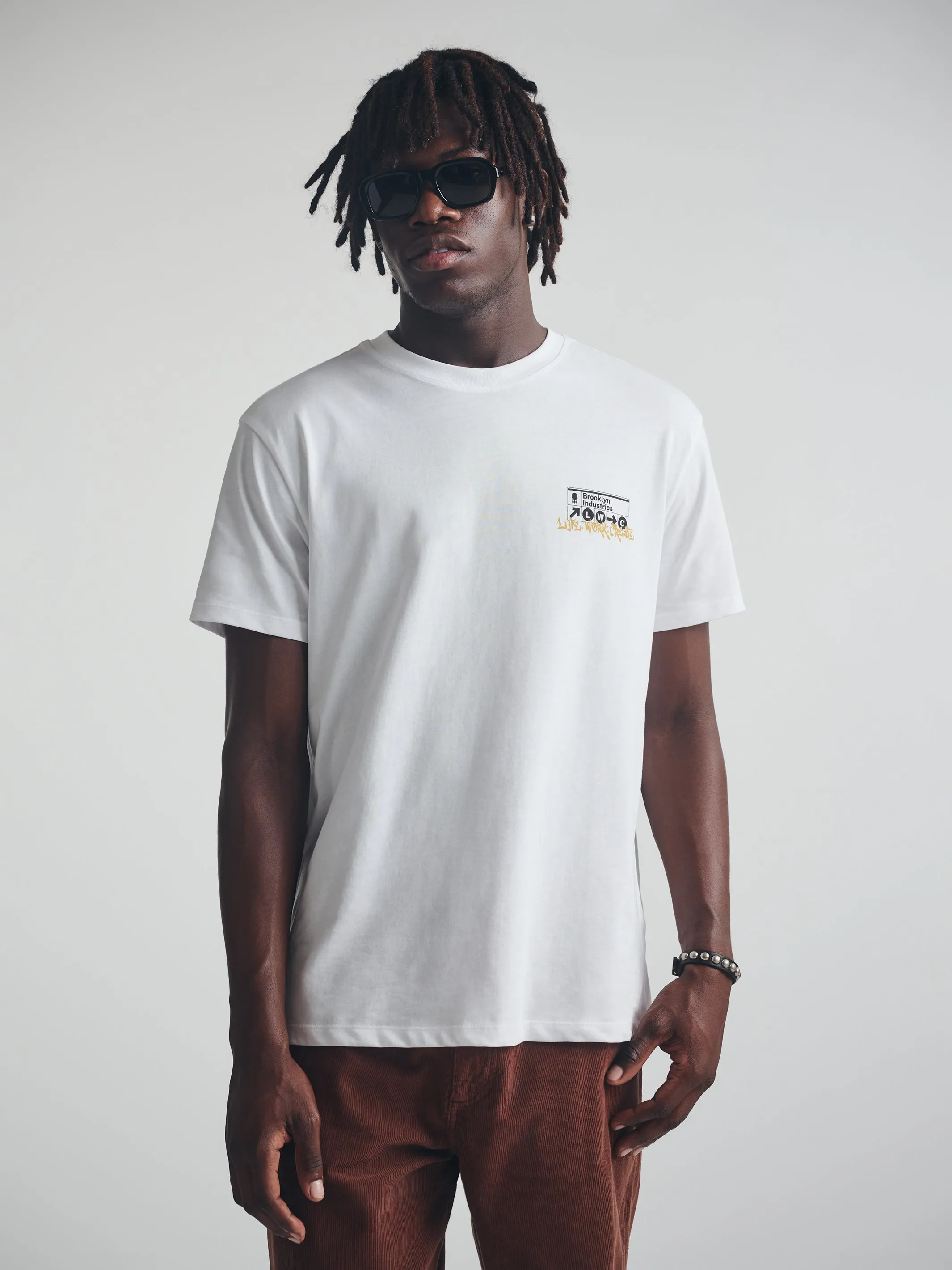 Men's Brooklyn Subway T-Shirt in White sold by Brooklyn Industries
