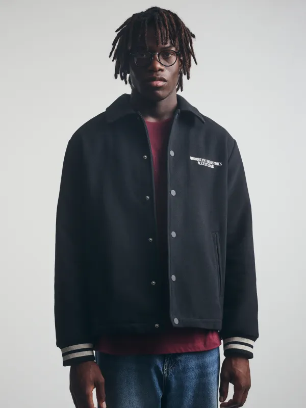 Men's Brooklyn Bomber Jacket in Jet Black sold by Brooklyn Industries