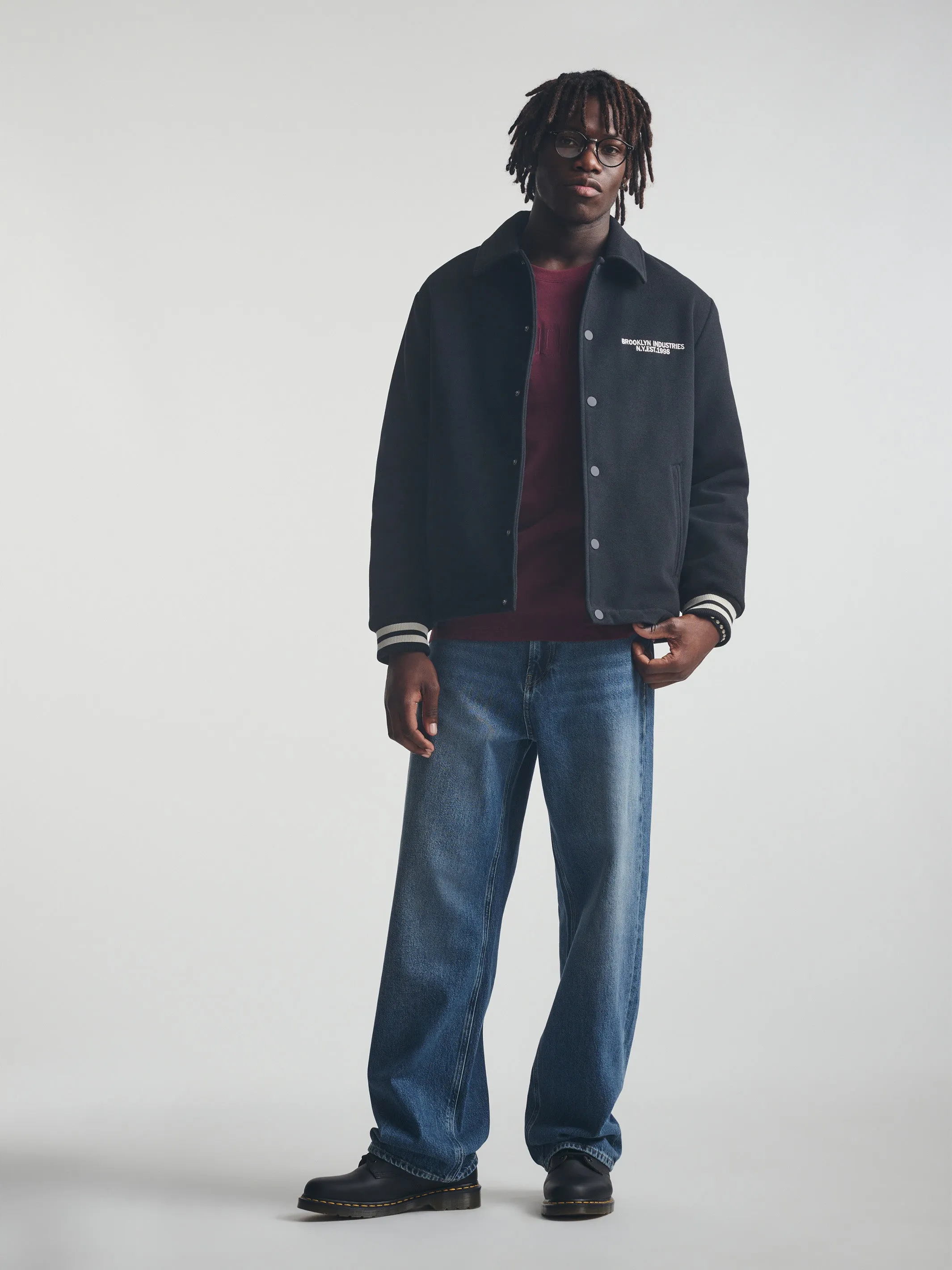 Men's Brooklyn Bomber Jacket in Jet Black sold by Brooklyn Industries product image thumbnail 2