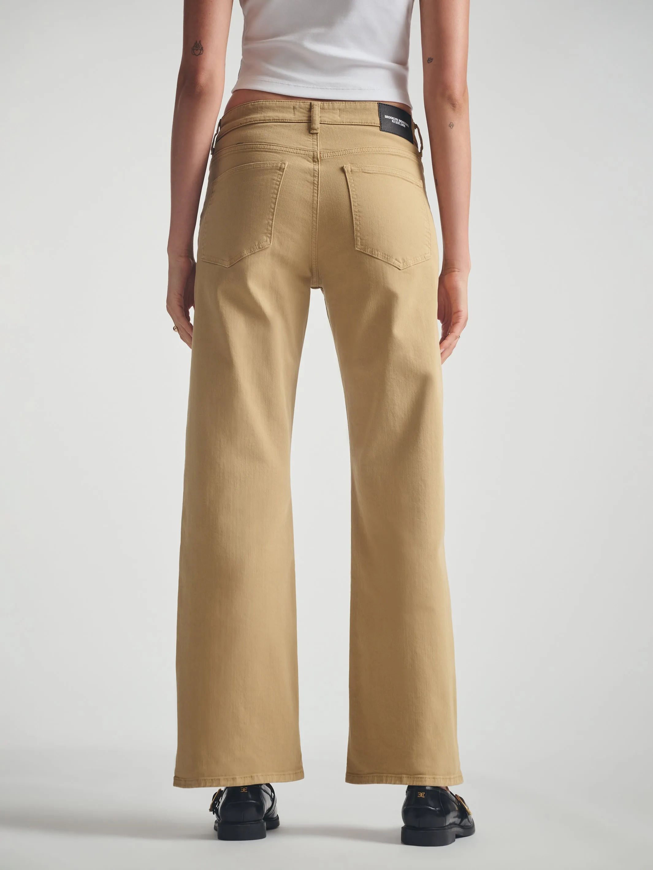 Women's Utility Jeans in Kelp Colored Cord sold by Brooklyn Industries product image thumbnail 2