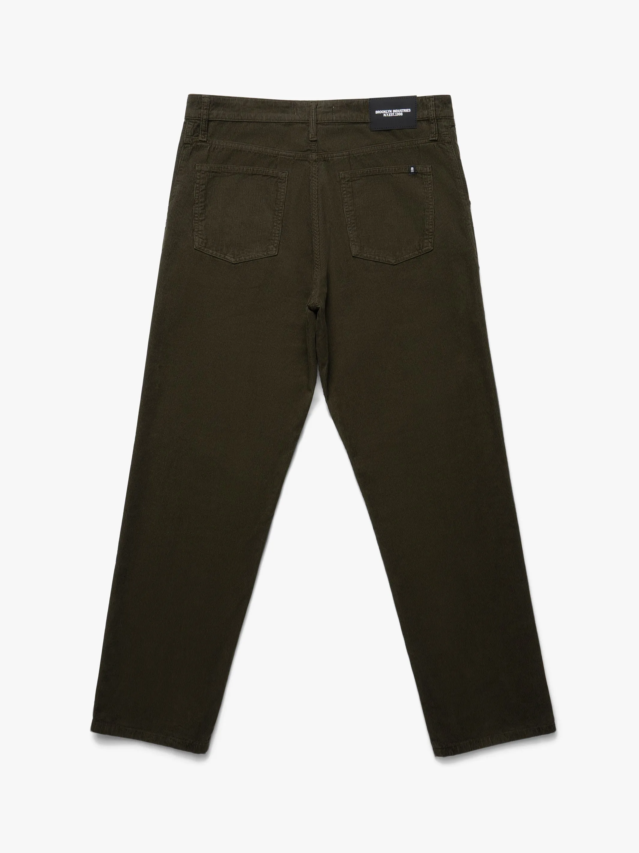 Men's Utility Pants In Dark Olive Cord sold by Brooklyn Industries product image thumbnail 2