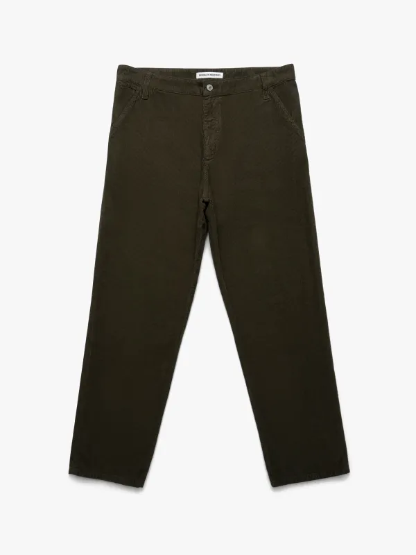 Men's Utility Pants In Dark Olive Cord sold by Brooklyn Industries