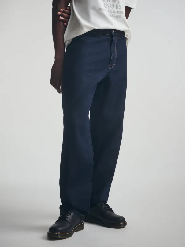 Men's Utility Jeans in Rinse Denim sold by Brooklyn Industries