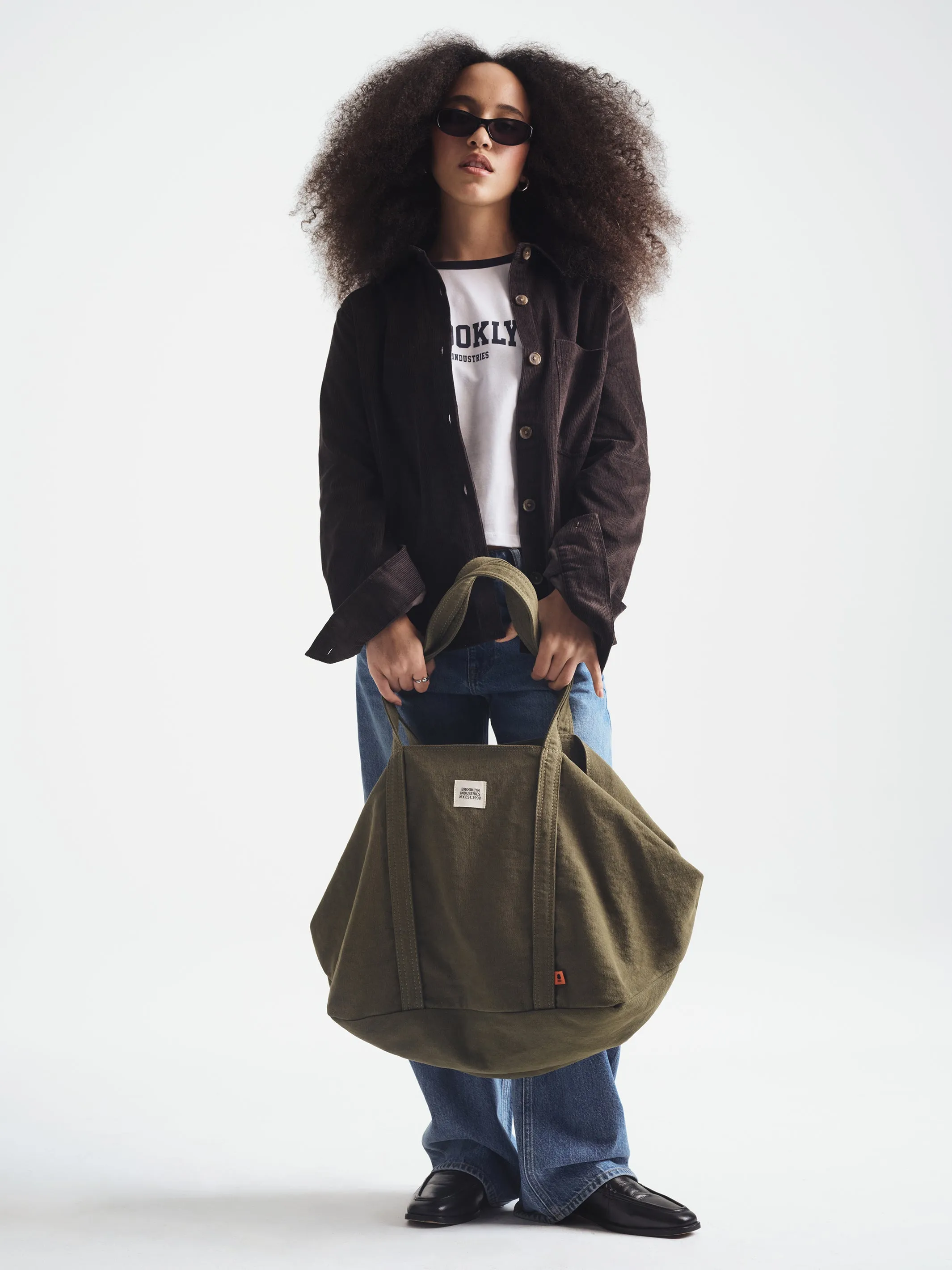 Brooklyn Shopper Tote Bag in Khaki sold by Brooklyn Industries product image thumbnail 3