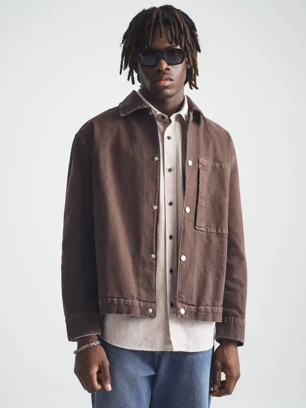 Men's Work Overshirt in After Dark sold by Brooklyn Industries