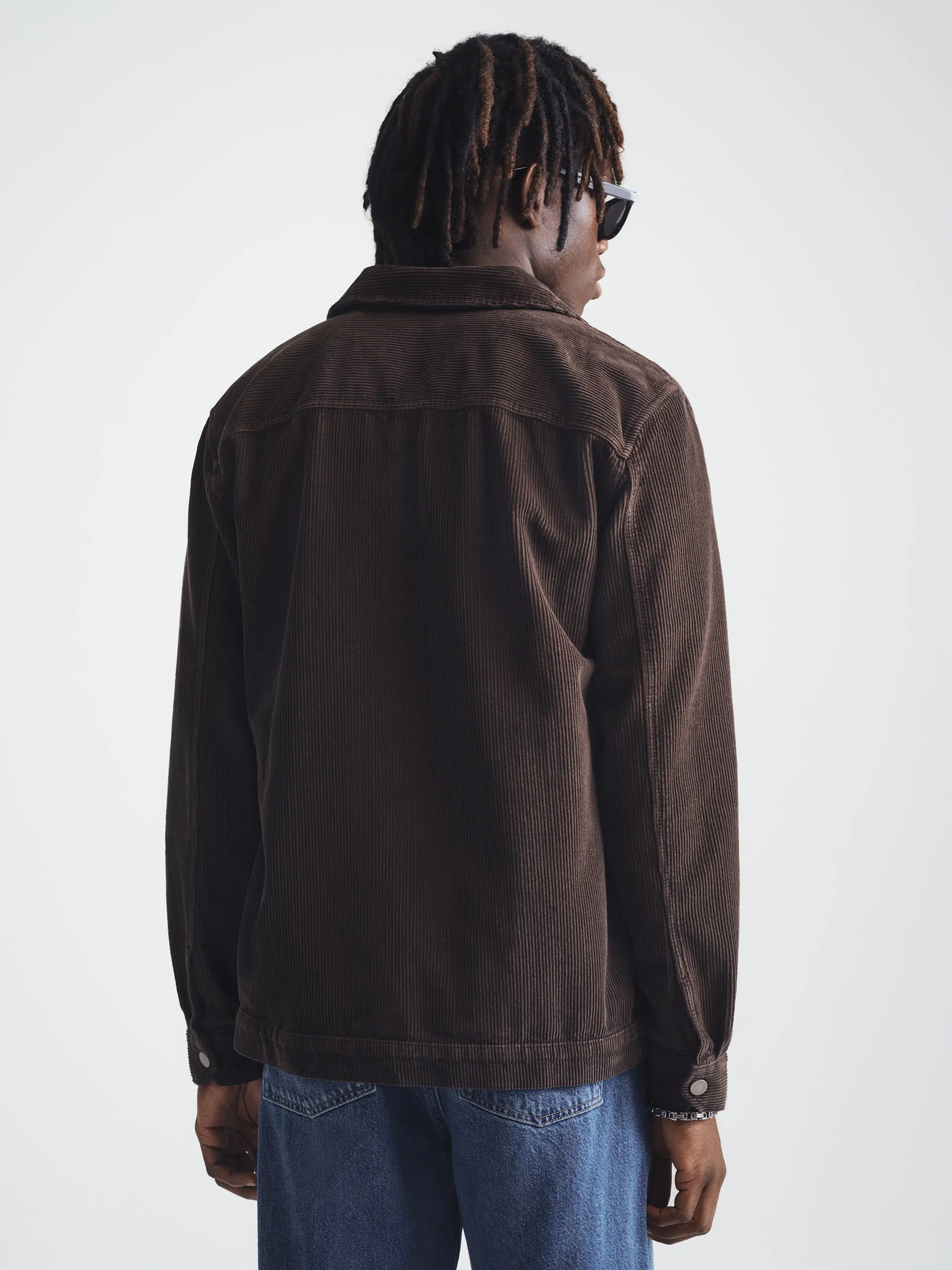 Men's Corduroy Overshirt in After Dark sold by Brooklyn Industries product image thumbnail 2