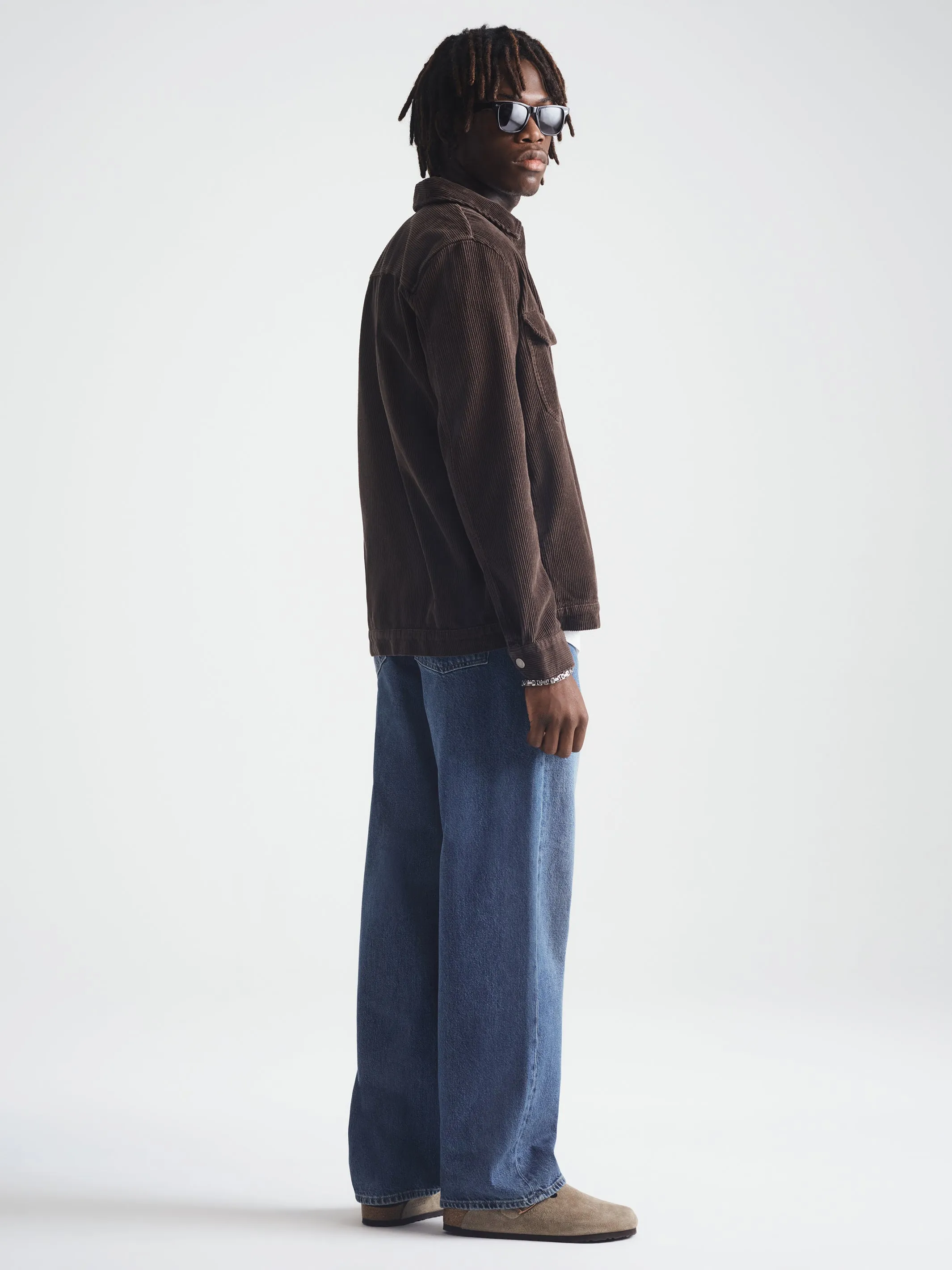 Men's Corduroy Overshirt in After Dark sold by Brooklyn Industries product image thumbnail 4