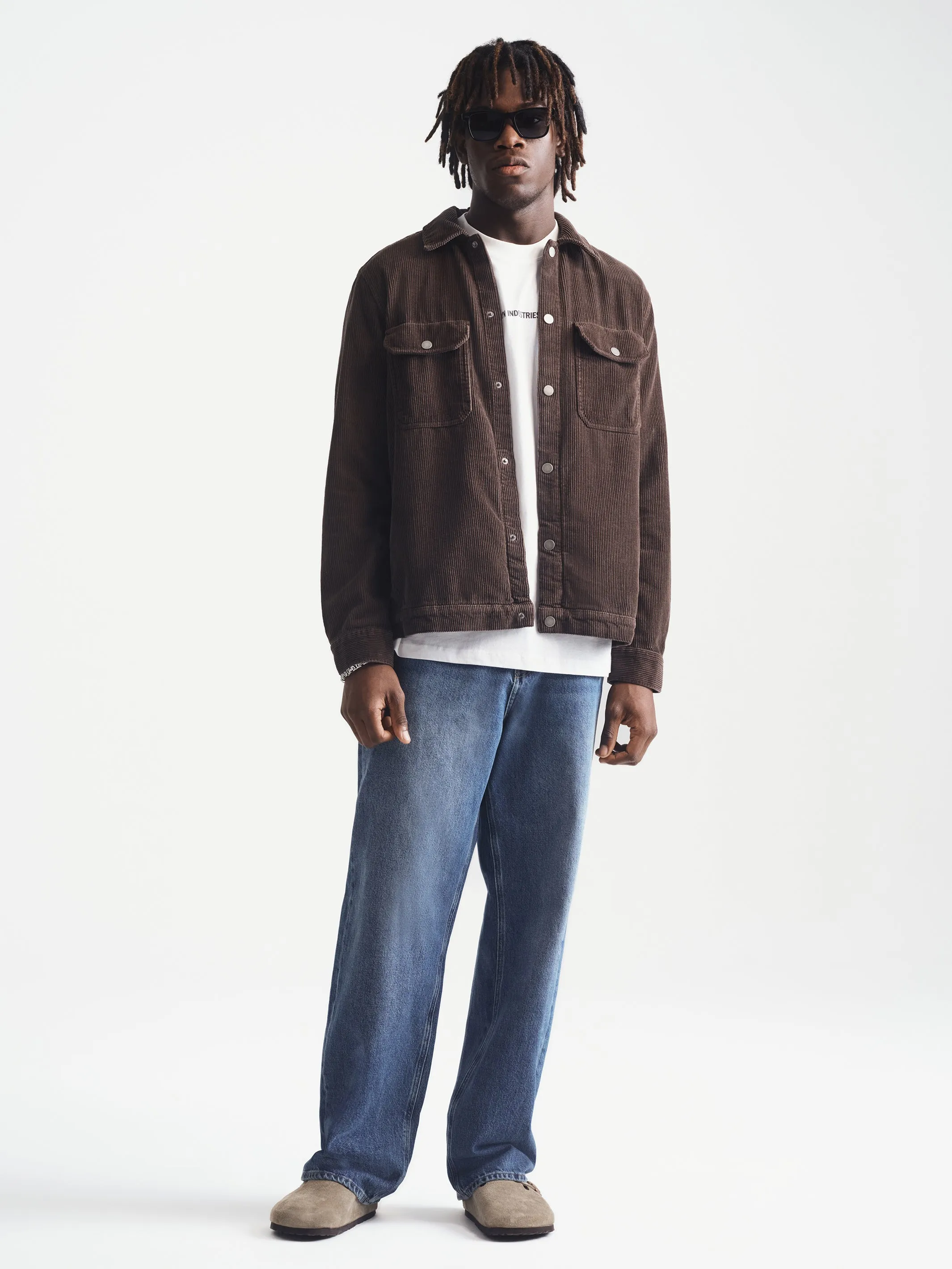 Men's Corduroy Overshirt in After Dark sold by Brooklyn Industries product image thumbnail 5