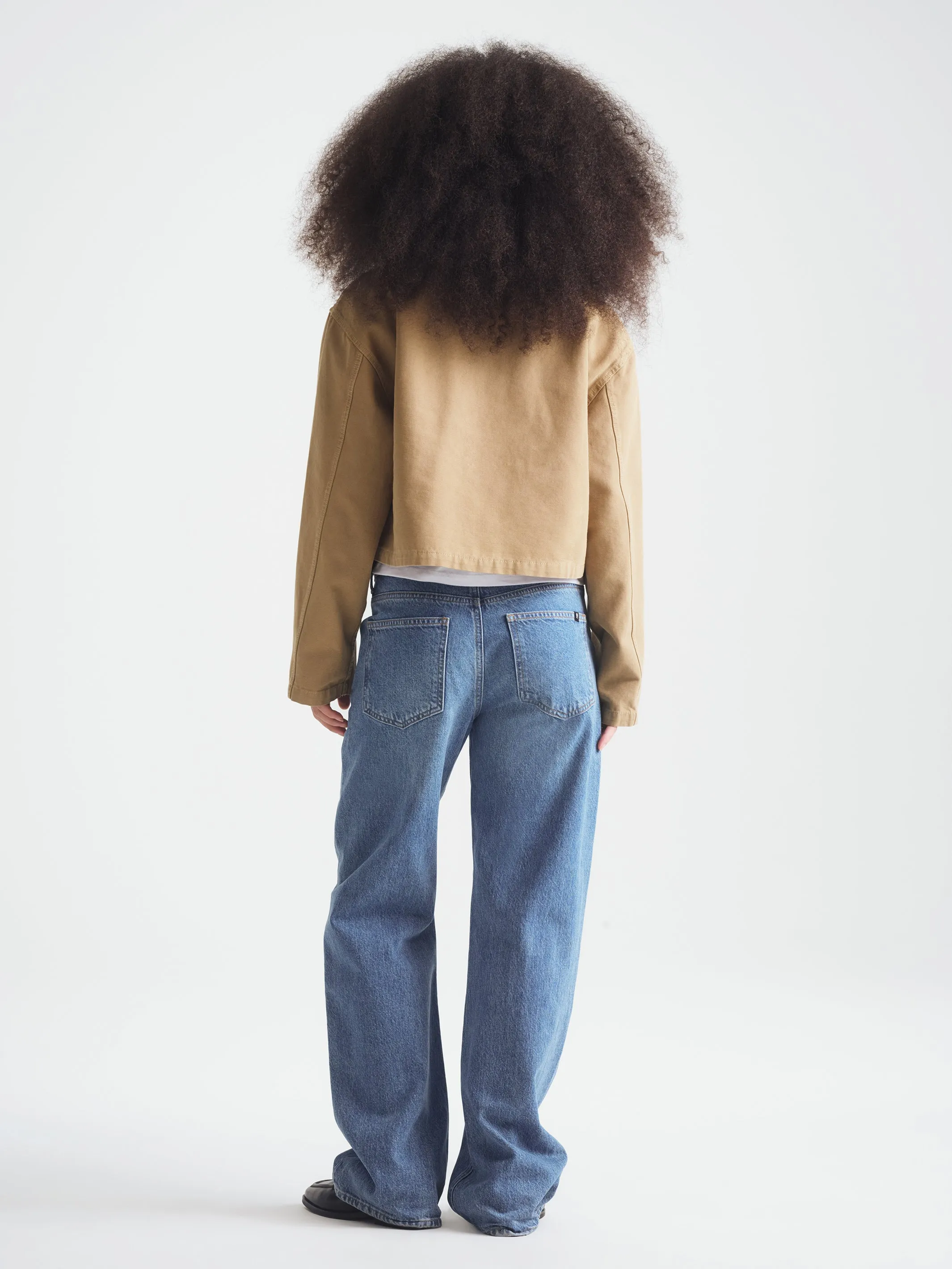 Women's Cropped Utility Jacket in Starfish sold by Brooklyn Industries product image thumbnail 4