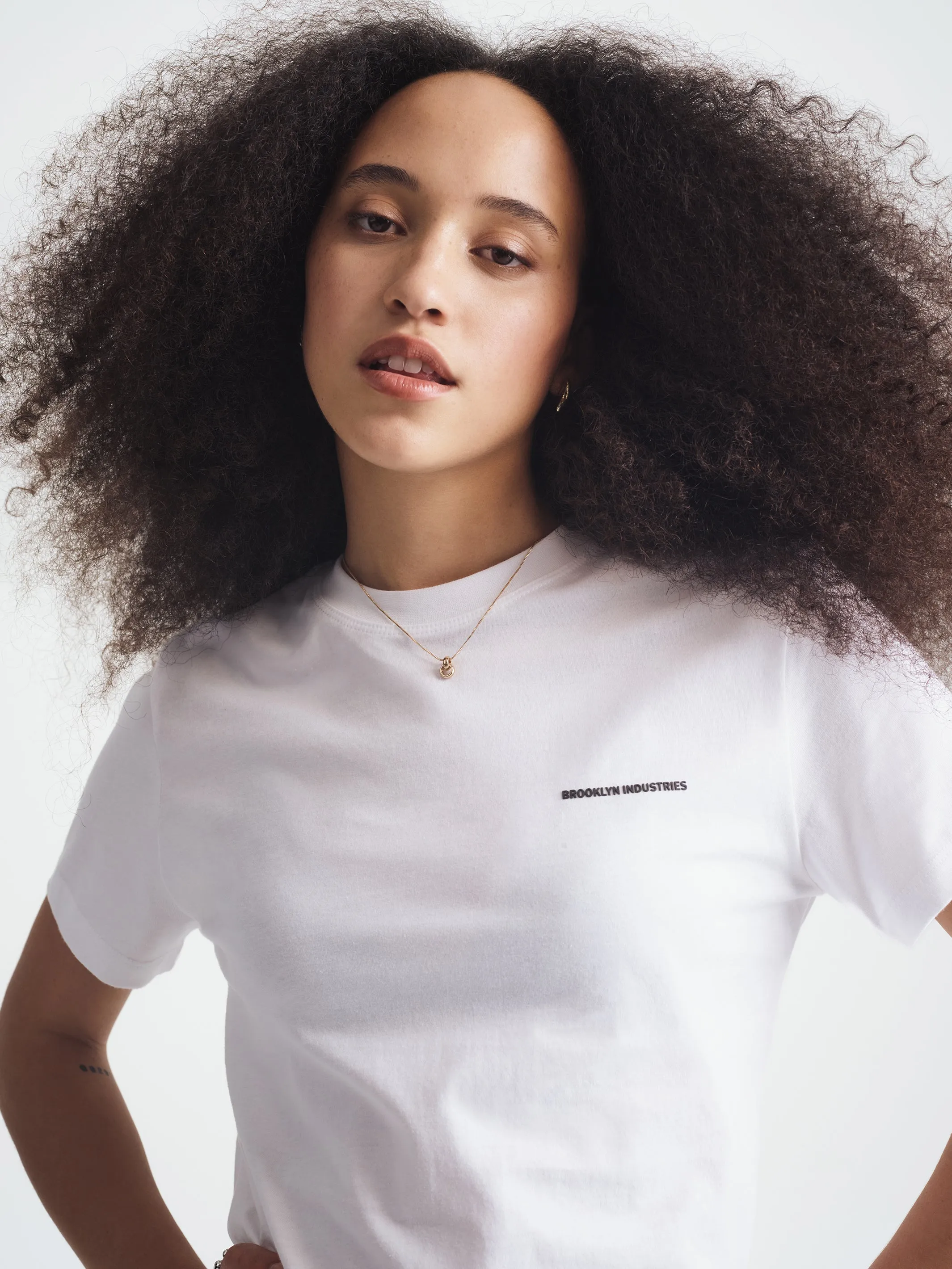 Women's Brooklyn T-Shirt in White sold by Brooklyn Industries product image thumbnail 3