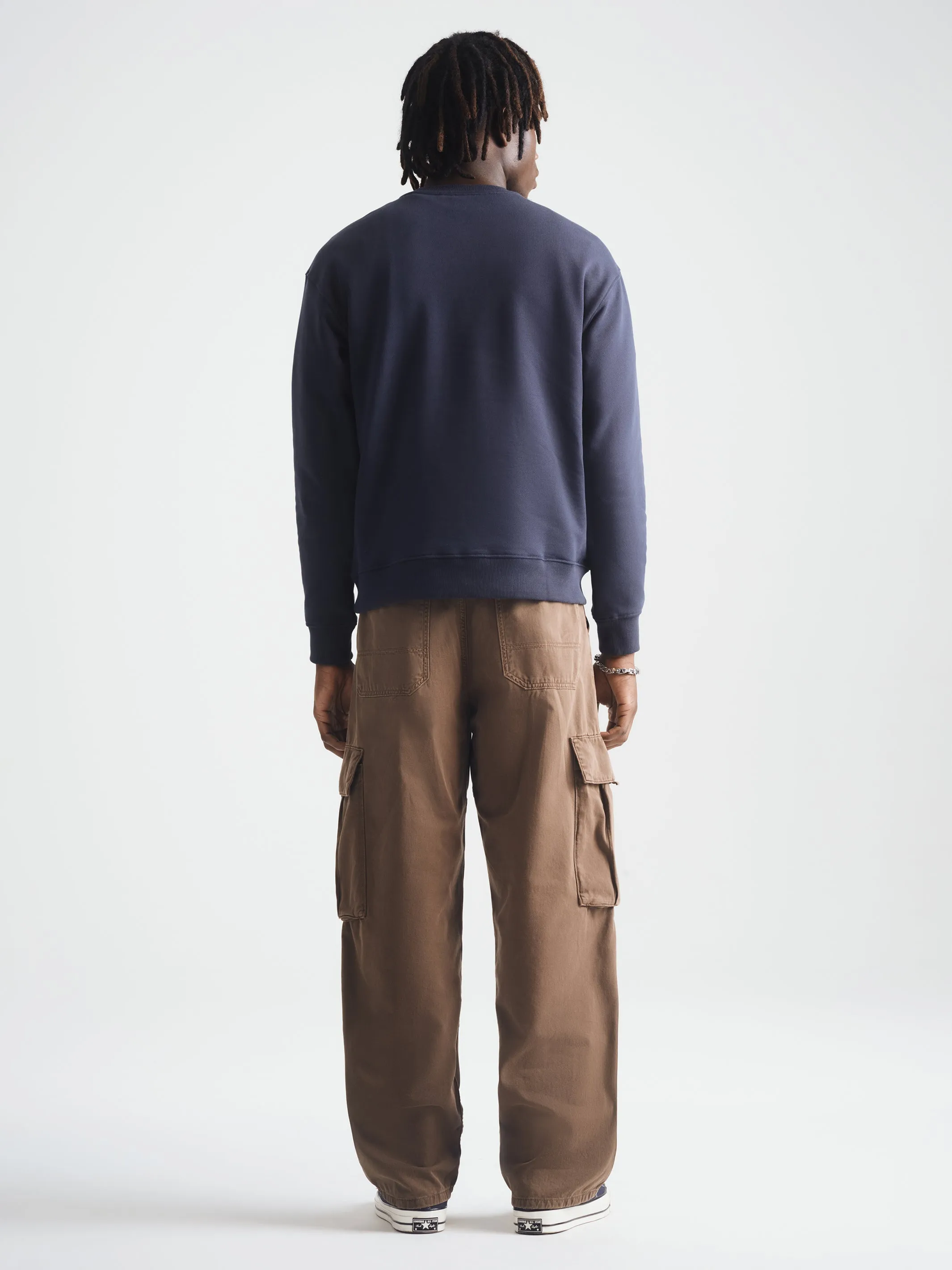 Men's Brooklyn Varsity Sweatshirt in Blueberry sold by Brooklyn Industries product image thumbnail 4