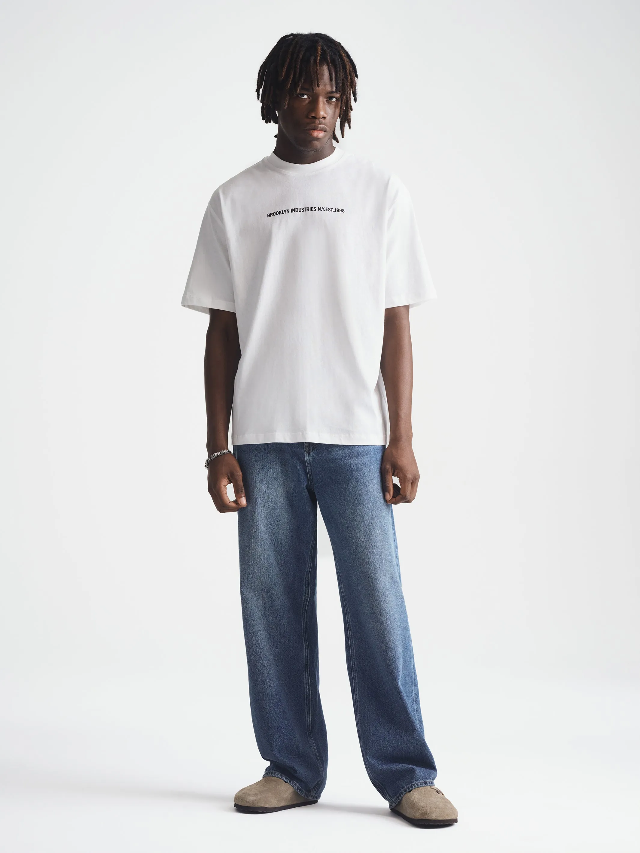 Men's Brooklyn Bridge T-Shirt in Antique White sold by Brooklyn Industries product image thumbnail 3