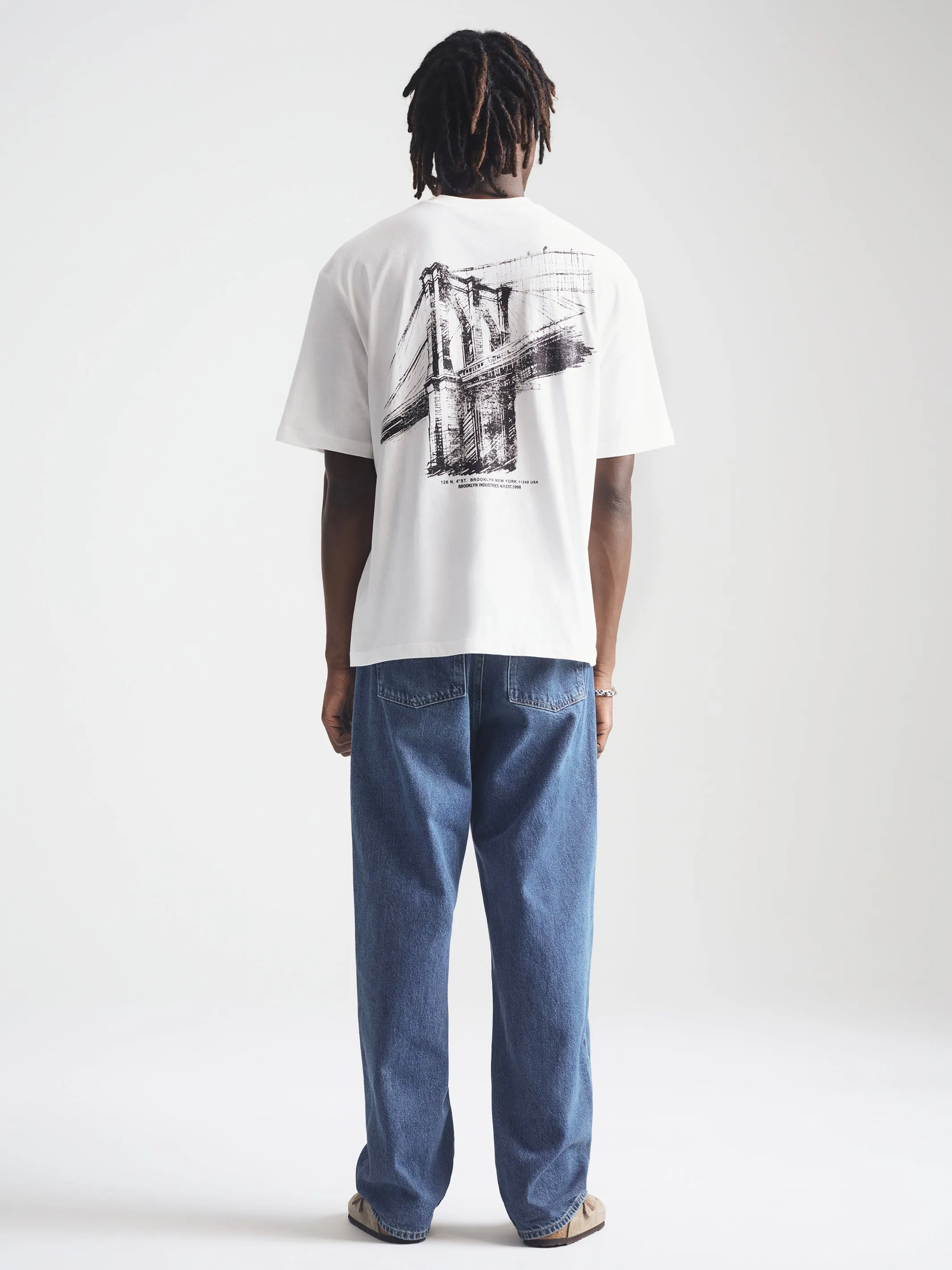 Men's Brooklyn Bridge T-Shirt in Antique White sold by Brooklyn Industries product image thumbnail 4