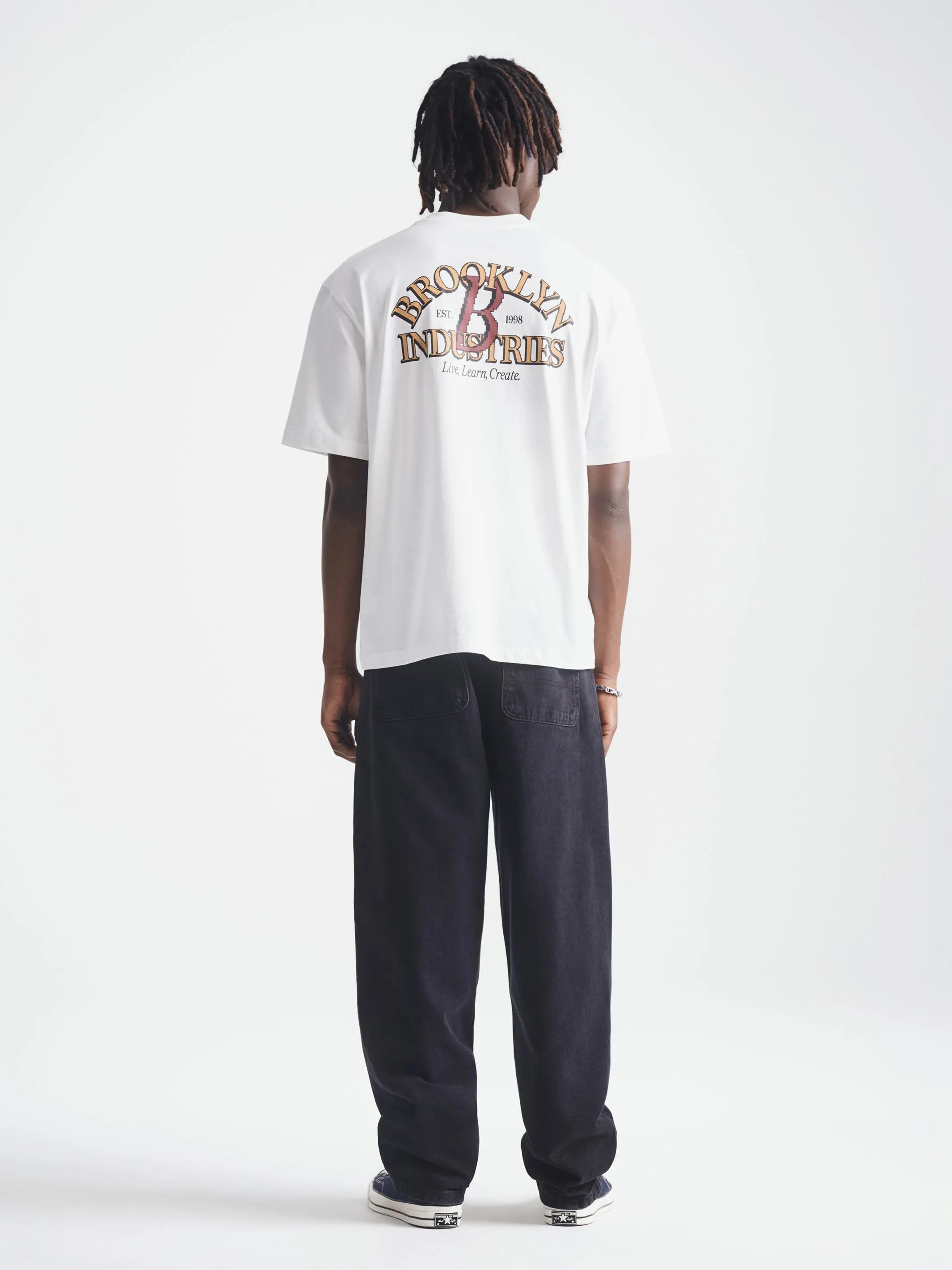 Men's Brooklyn Live Learn Create T-Shirt in Antique White sold by Brooklyn Industries product image thumbnail 5