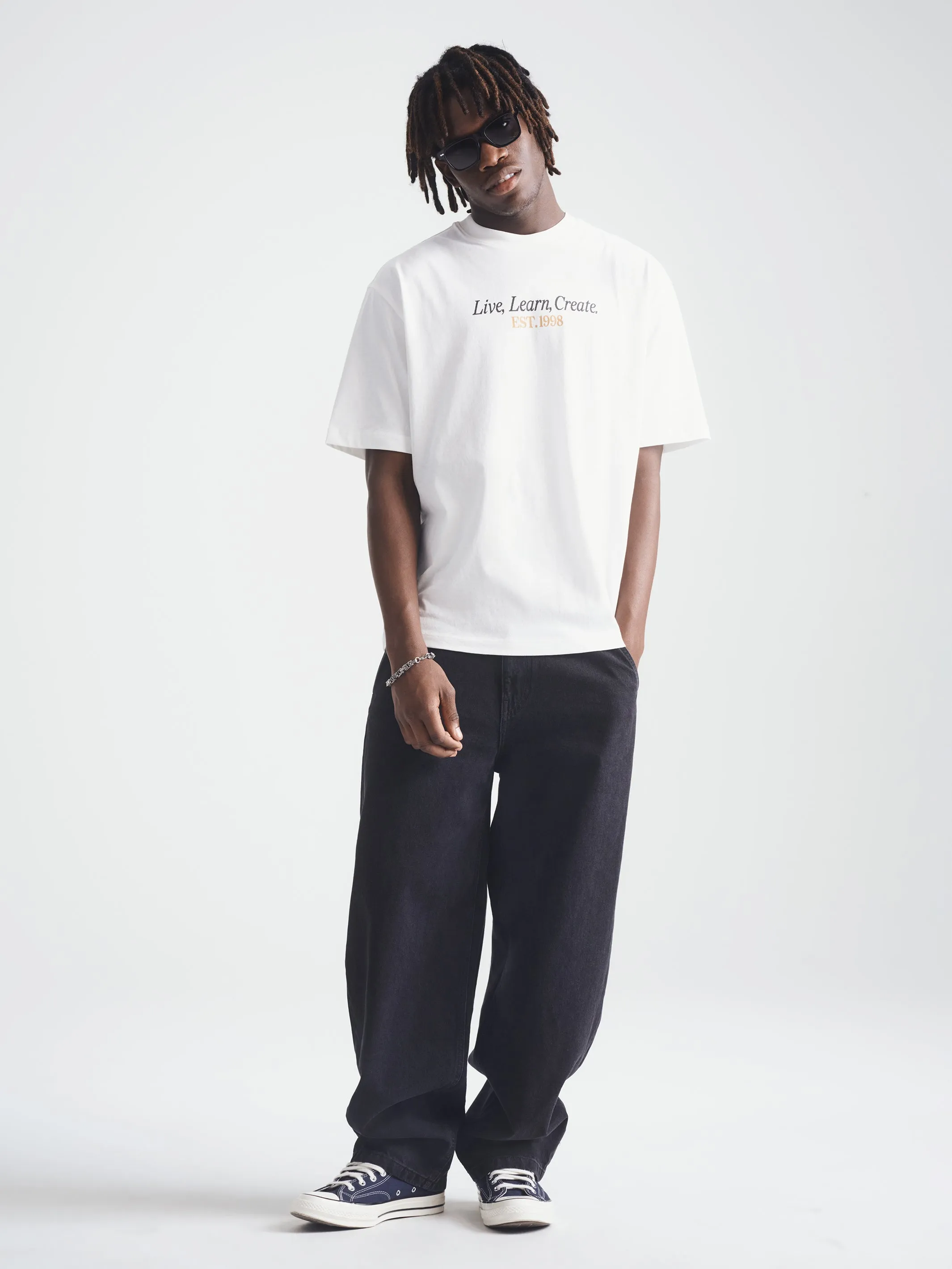 Men's Brooklyn Live Learn Create T-Shirt in Antique White sold by Brooklyn Industries product image thumbnail 3