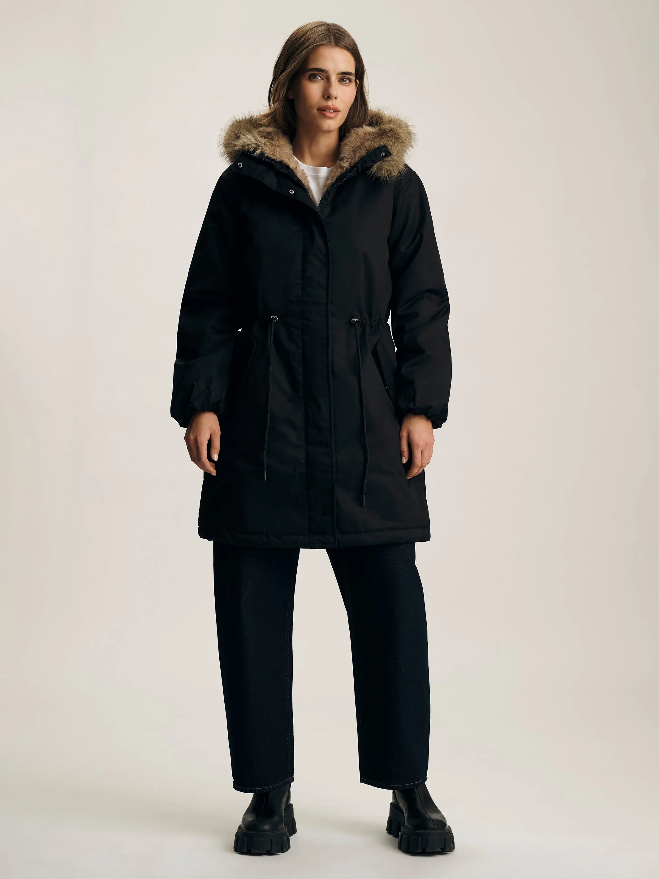 Women's Hooded Parka in Black sold by Brooklyn Industries product image thumbnail 3