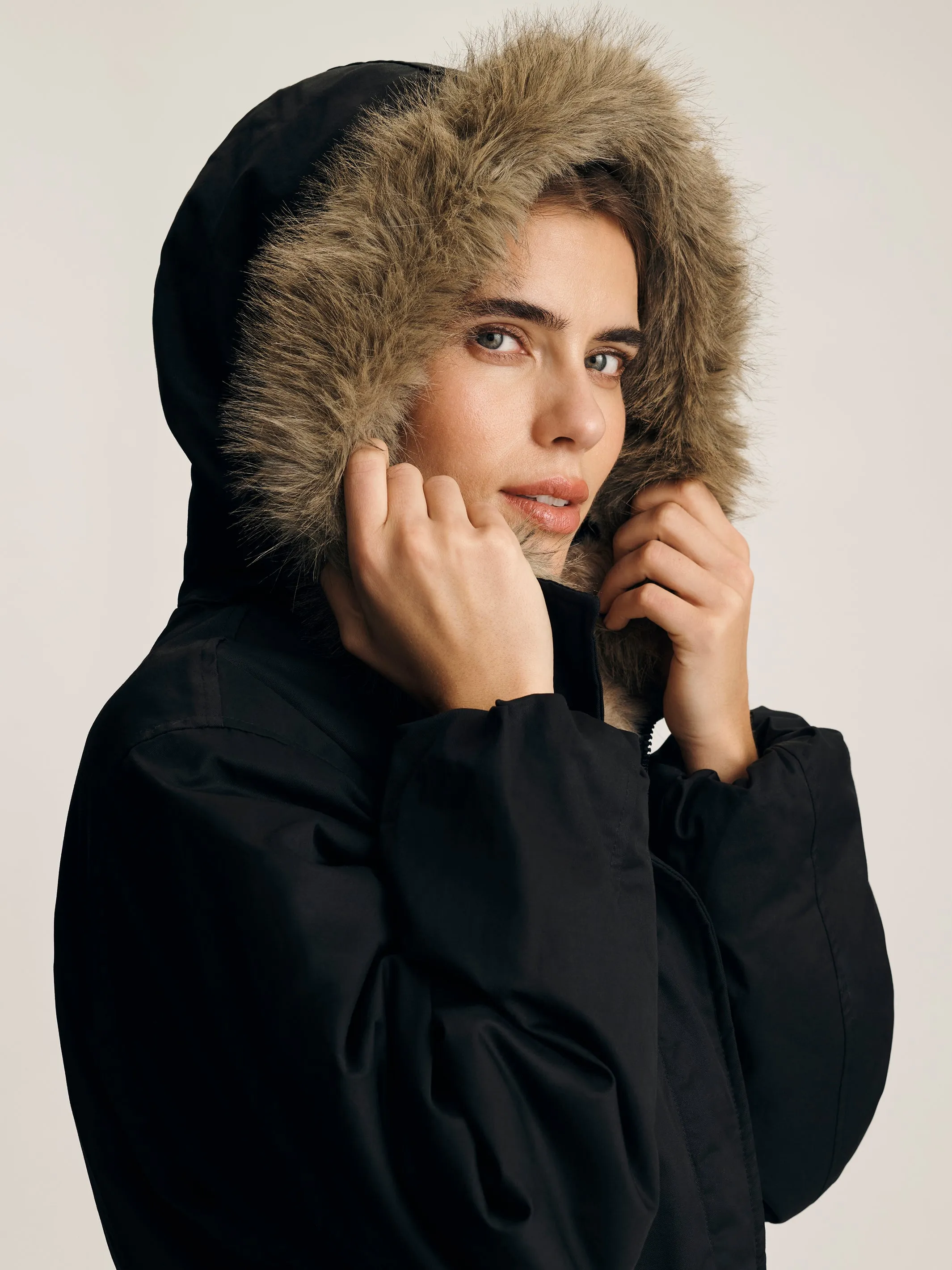 Women's Hooded Parka in Black sold by Brooklyn Industries product image thumbnail 5
