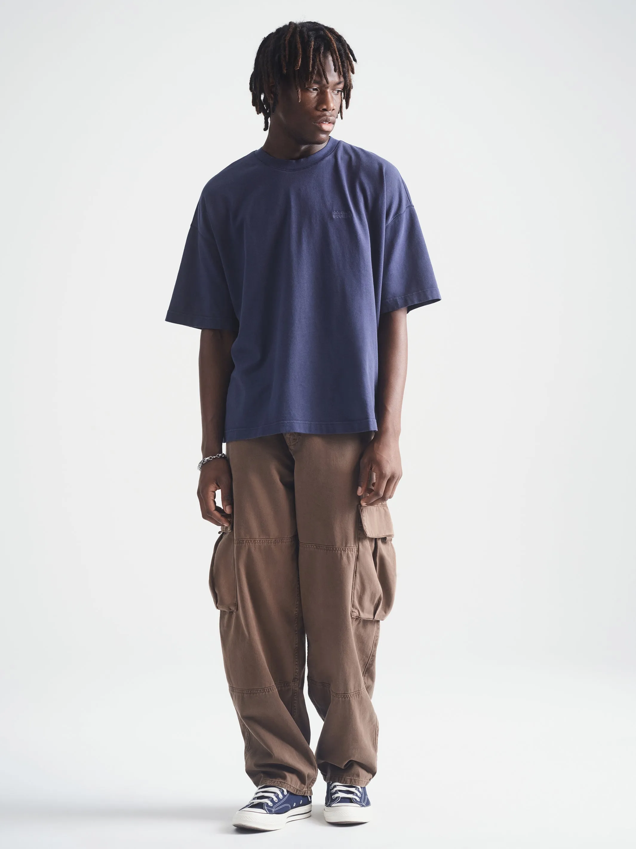 Men's Brooklyn T-Shirt in Blueberry sold by Brooklyn Industries product image thumbnail 2