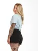 Women's Reversed Brooklyn Print T-shirt in Cerulean sold by Brooklyn Industries