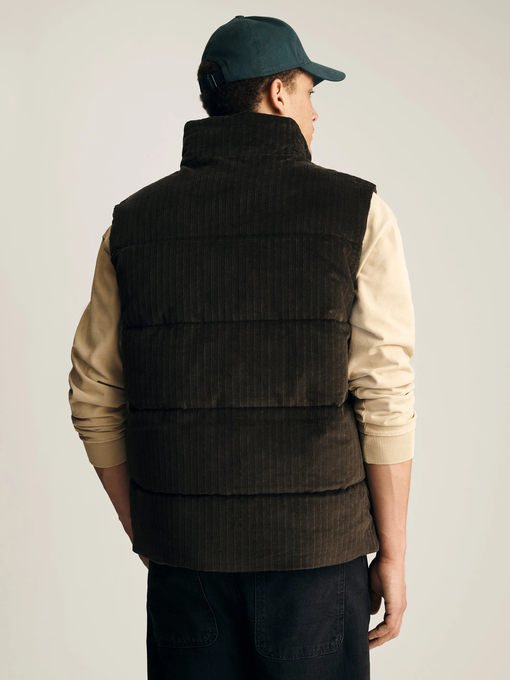 Men's Corduroy Vest in Black Ink sold by Brooklyn Industries product image thumbnail 2
