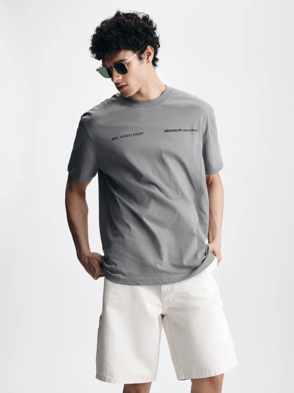 Men's Water Tower T-Shirt in Silent Storm sold by Brooklyn Industries