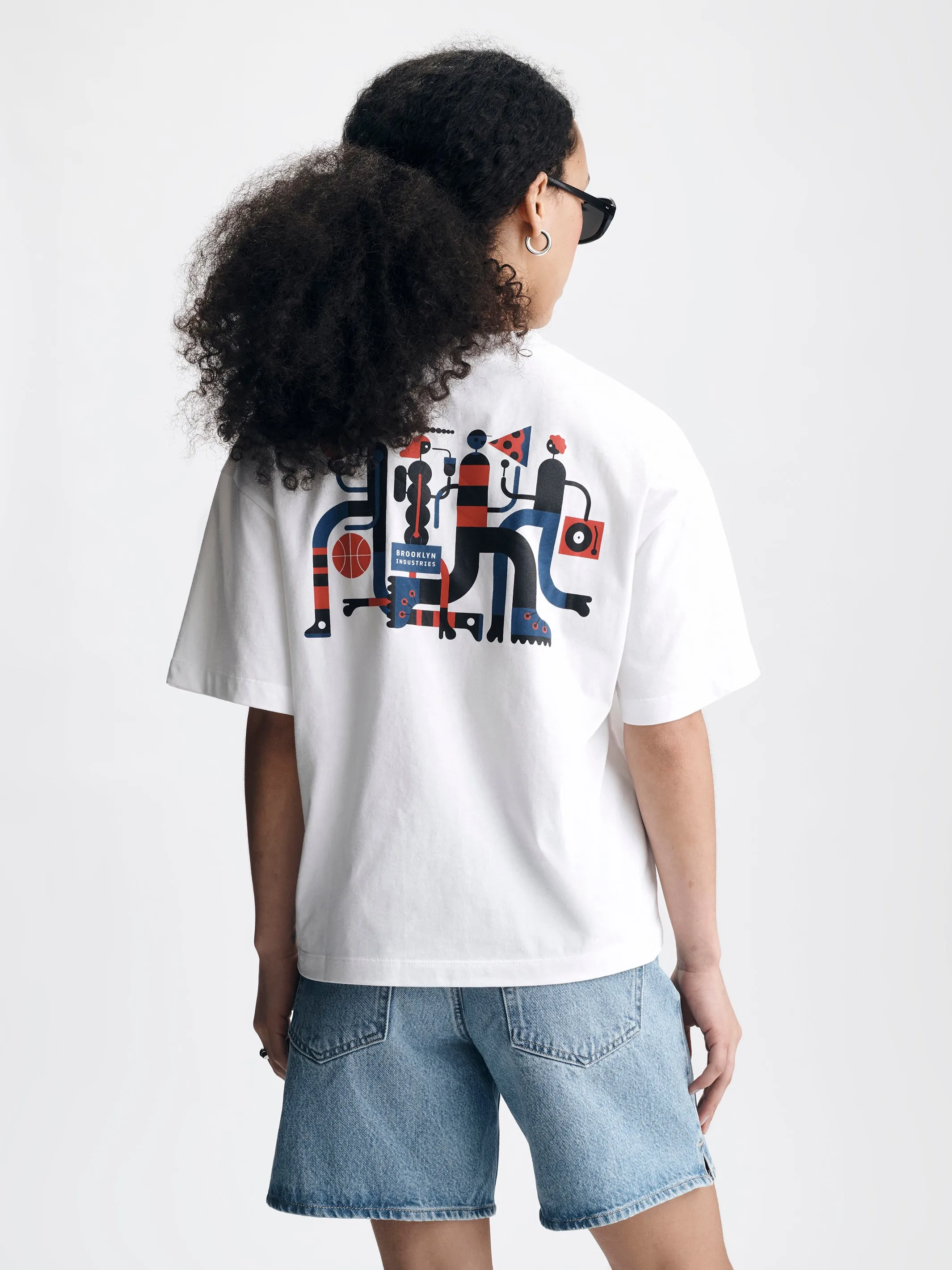 Women's City Rhythm T-Shirt in White sold by Brooklyn Industries product image thumbnail 2