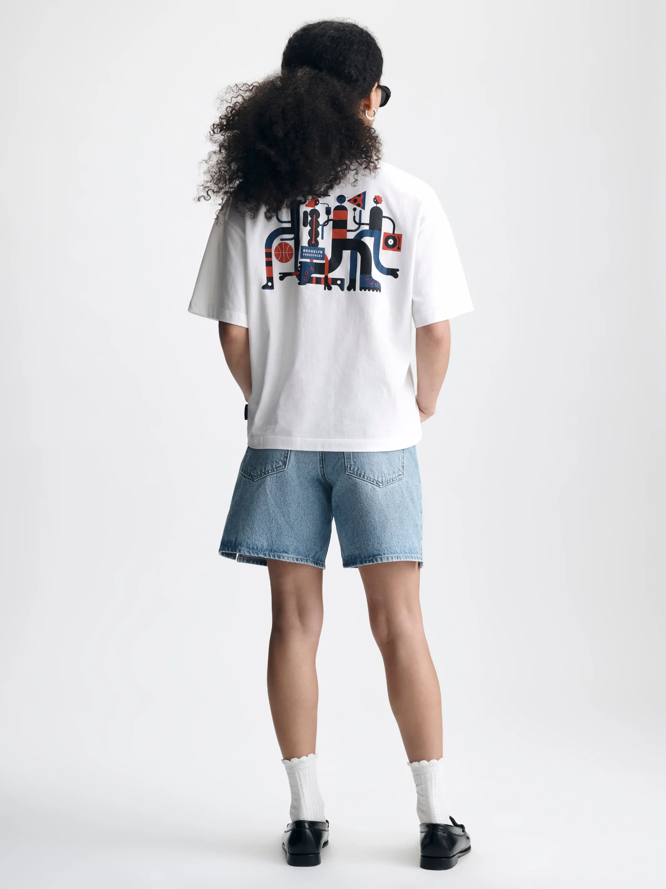 Women's City Rhythm T-Shirt in White sold by Brooklyn Industries product image thumbnail 4