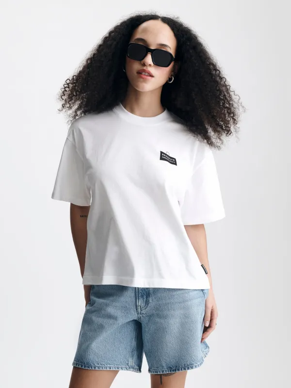 Women's City Rhythm T-Shirt in White made by Brooklyn Industries
