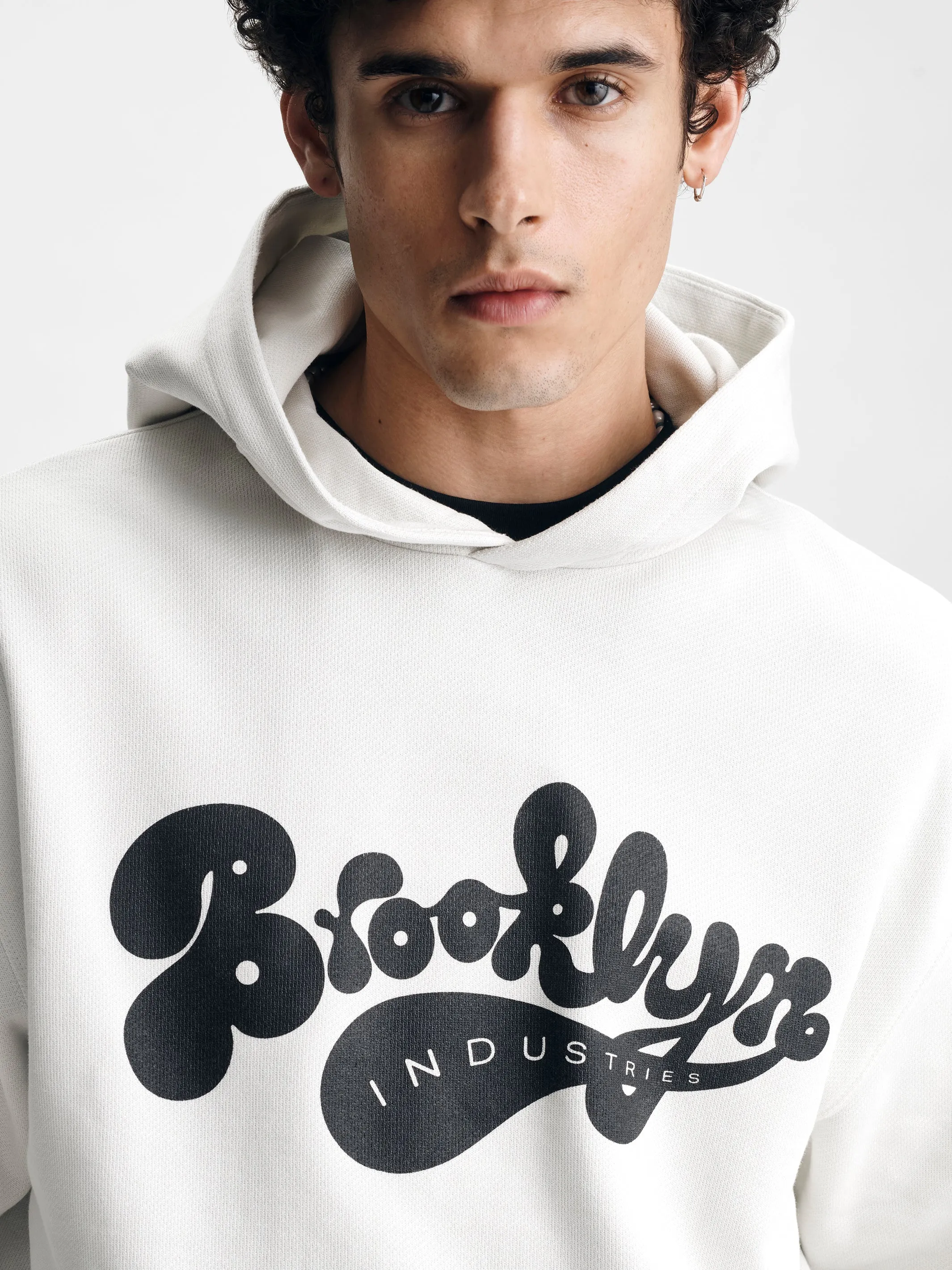 Men's Brooklyn Industries Hoodie in White Onyx sold by Brooklyn Industries product image thumbnail 5