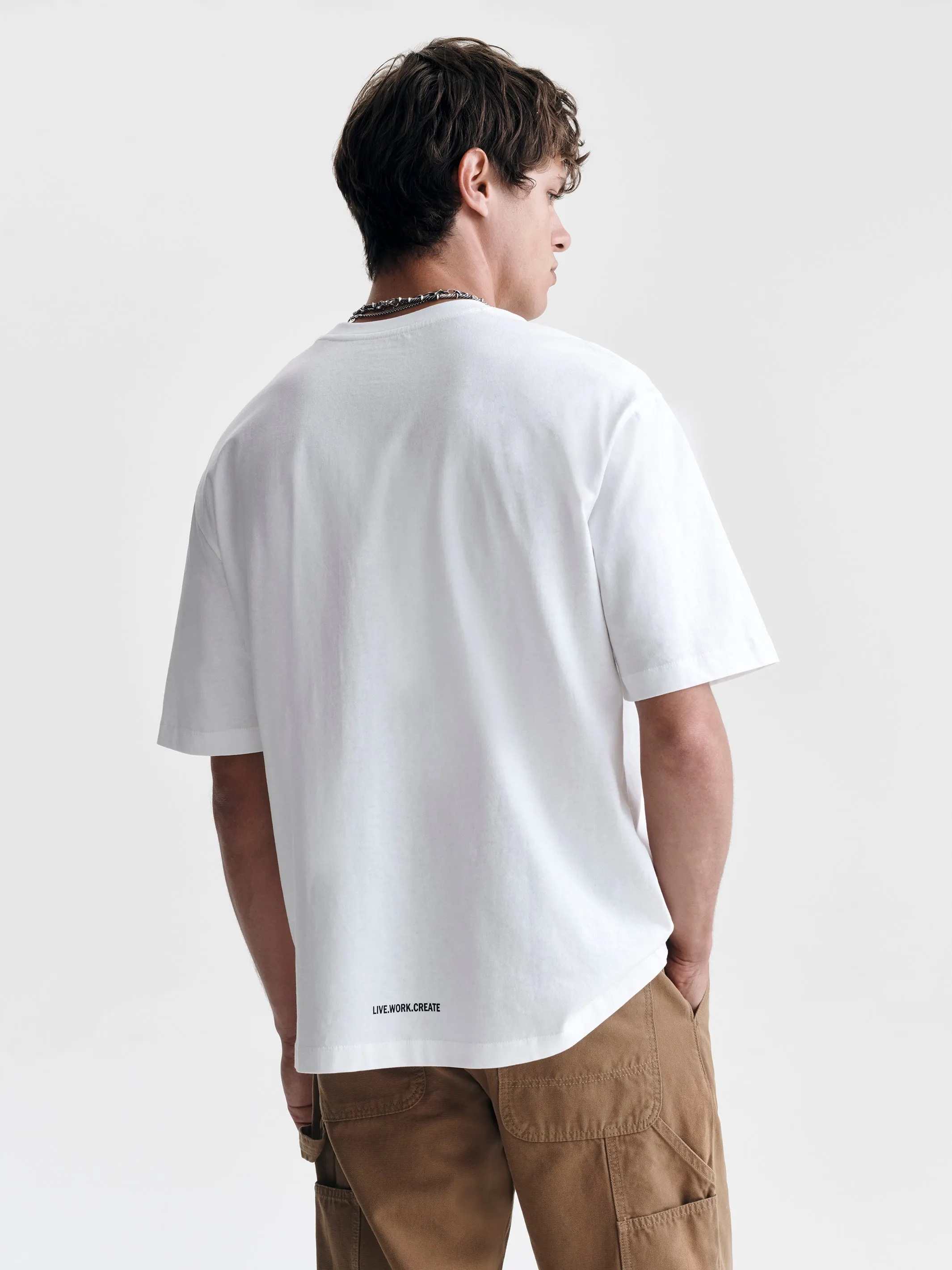 Men's Brooklyn Bridge T-Shirt in White sold by Brooklyn Industries product image thumbnail 4