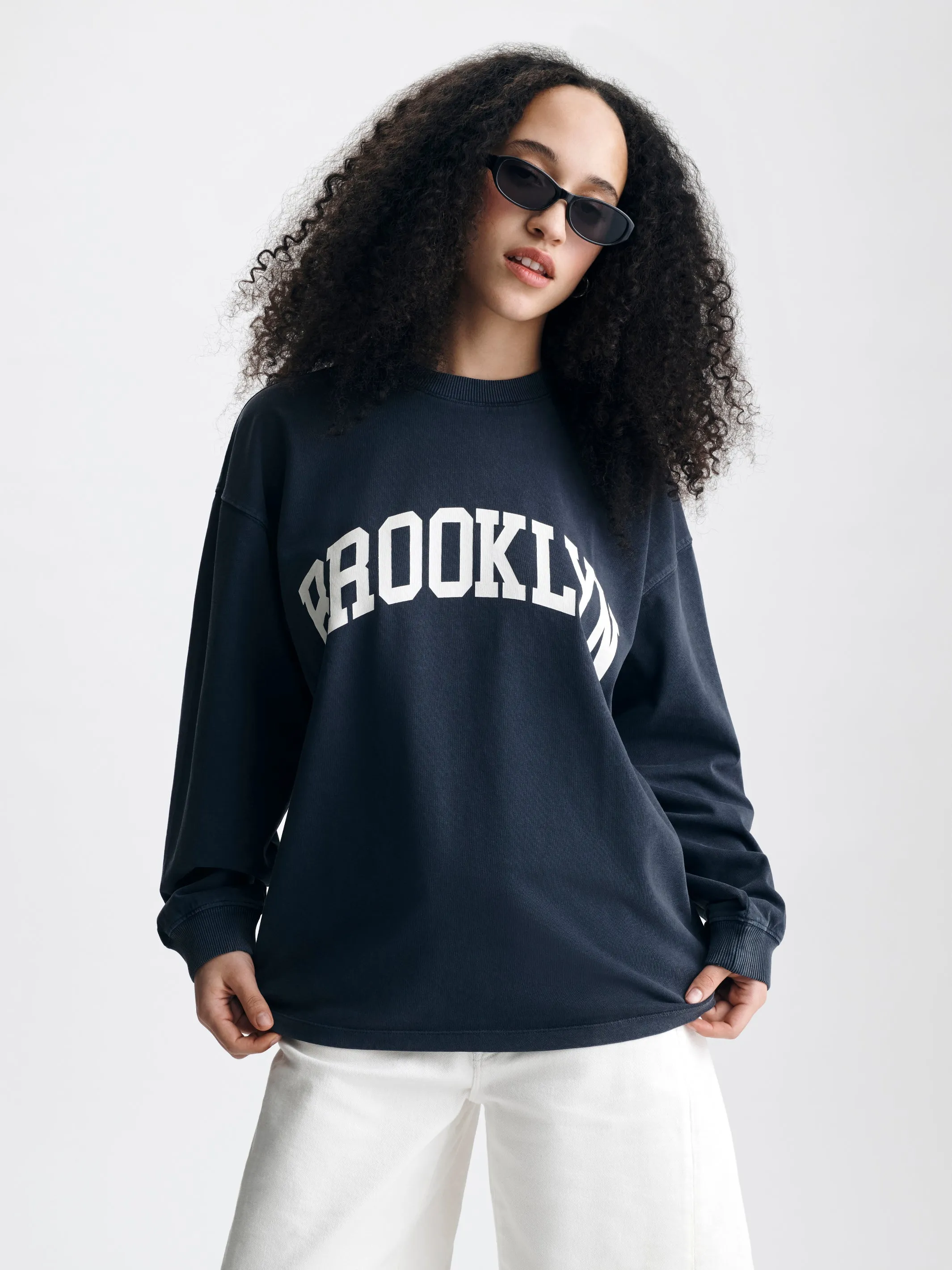 Women's Brooklyn T-Shirt in Ombre Blue sold by Brooklyn Industries