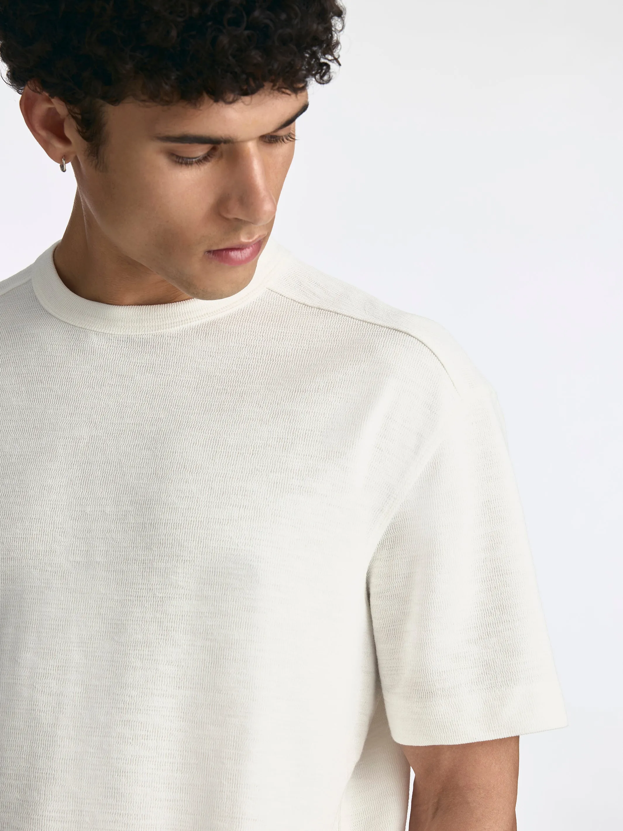 Men's Basic T-Shirt in Coconut Milk sold by Brooklyn Industries product image thumbnail 3