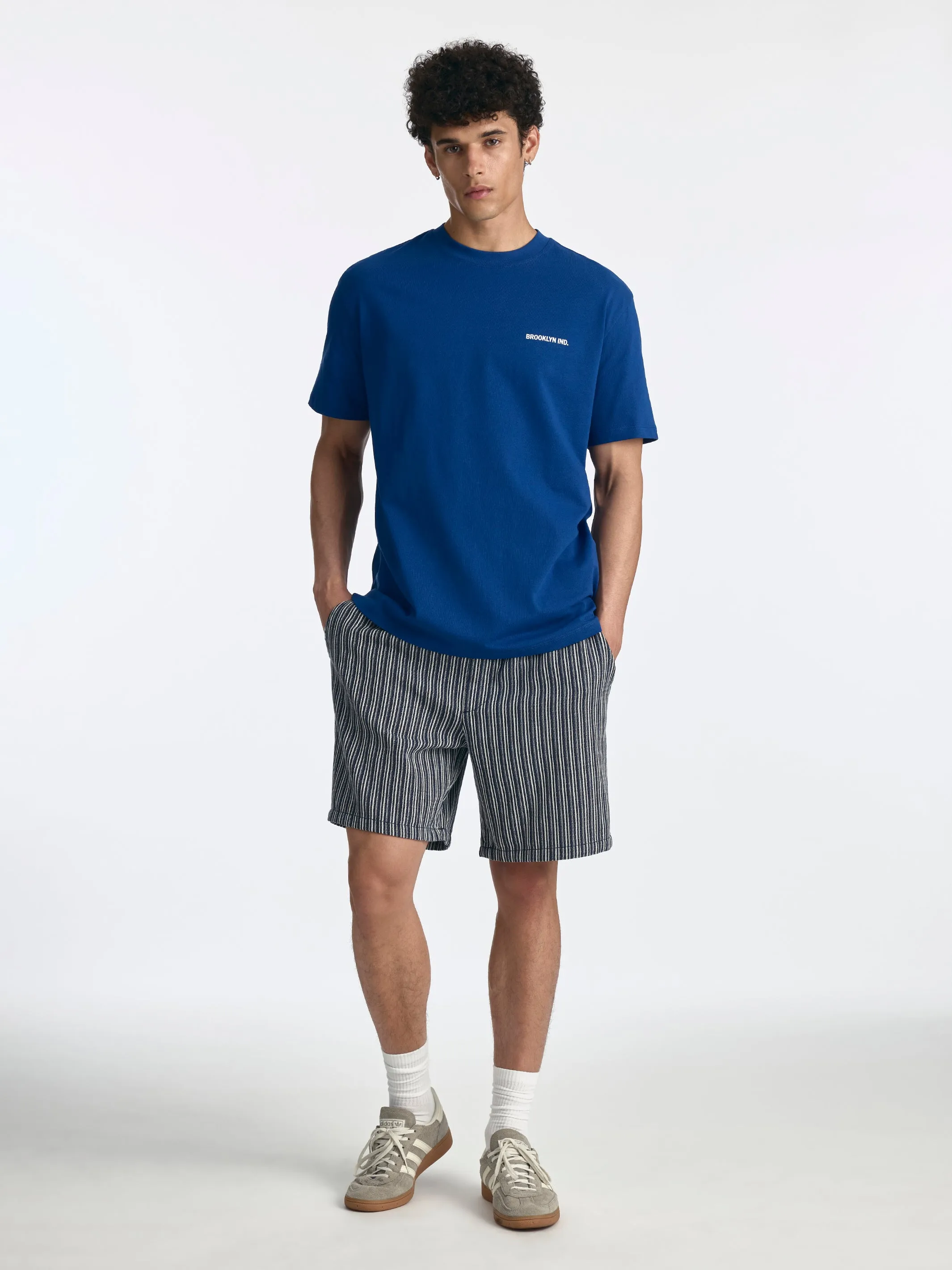 Men's Logo T-Shirt in Navy Peony sold by Brooklyn Industries product image thumbnail 4