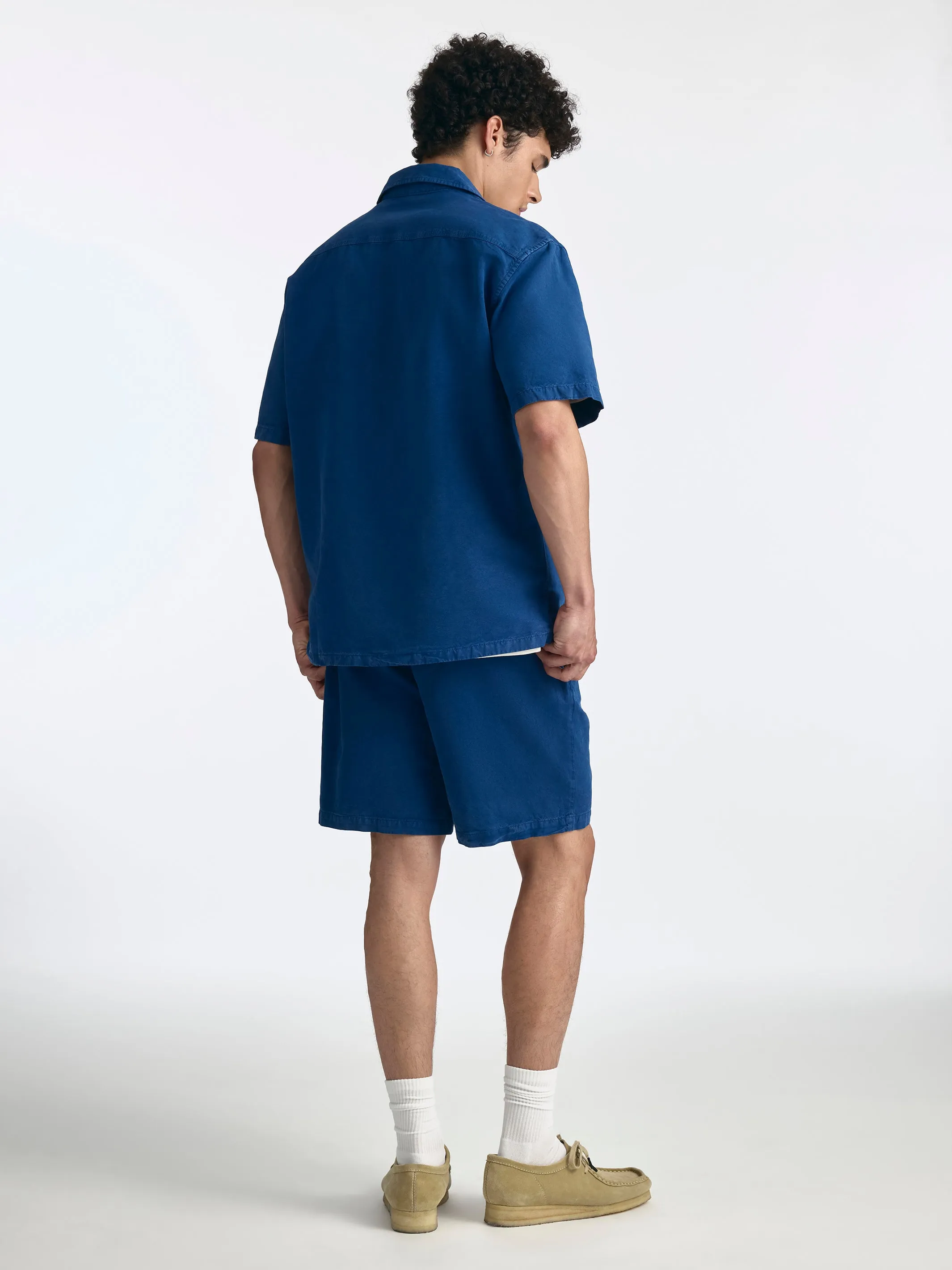 Men's Short Sleeve Shirt in Navy Peony sold by Brooklyn Industries product image thumbnail 4