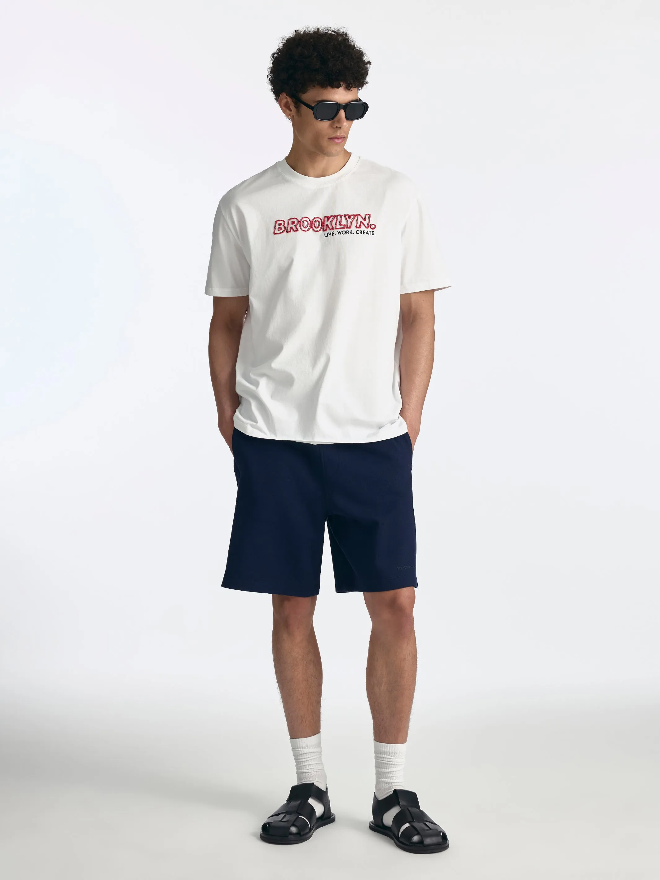 Men's Brooklyn Live Work Create T-Shirt in White sold by Brooklyn Industries product image thumbnail 4