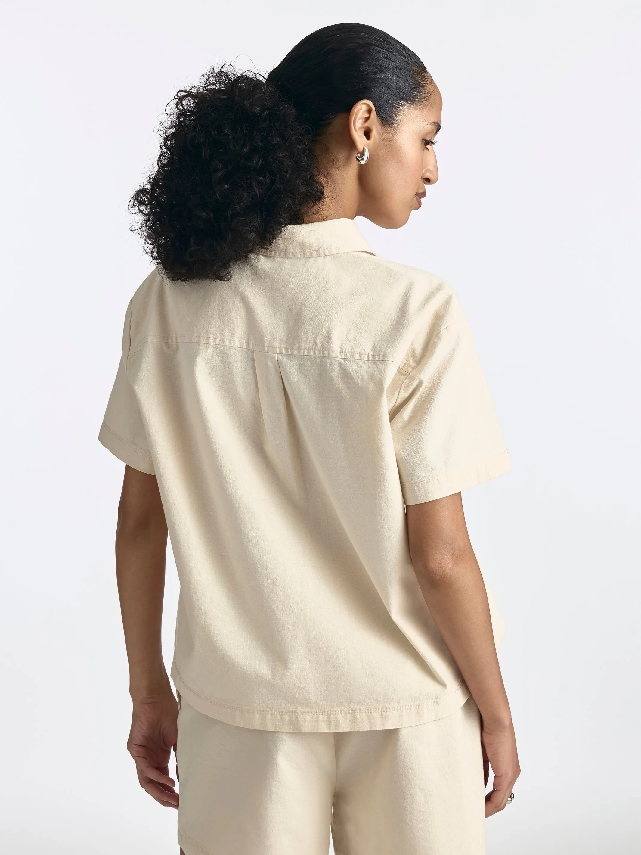 Women's Short Sleeve Shirt in Sandshell sold by Brooklyn Industries product image thumbnail 2