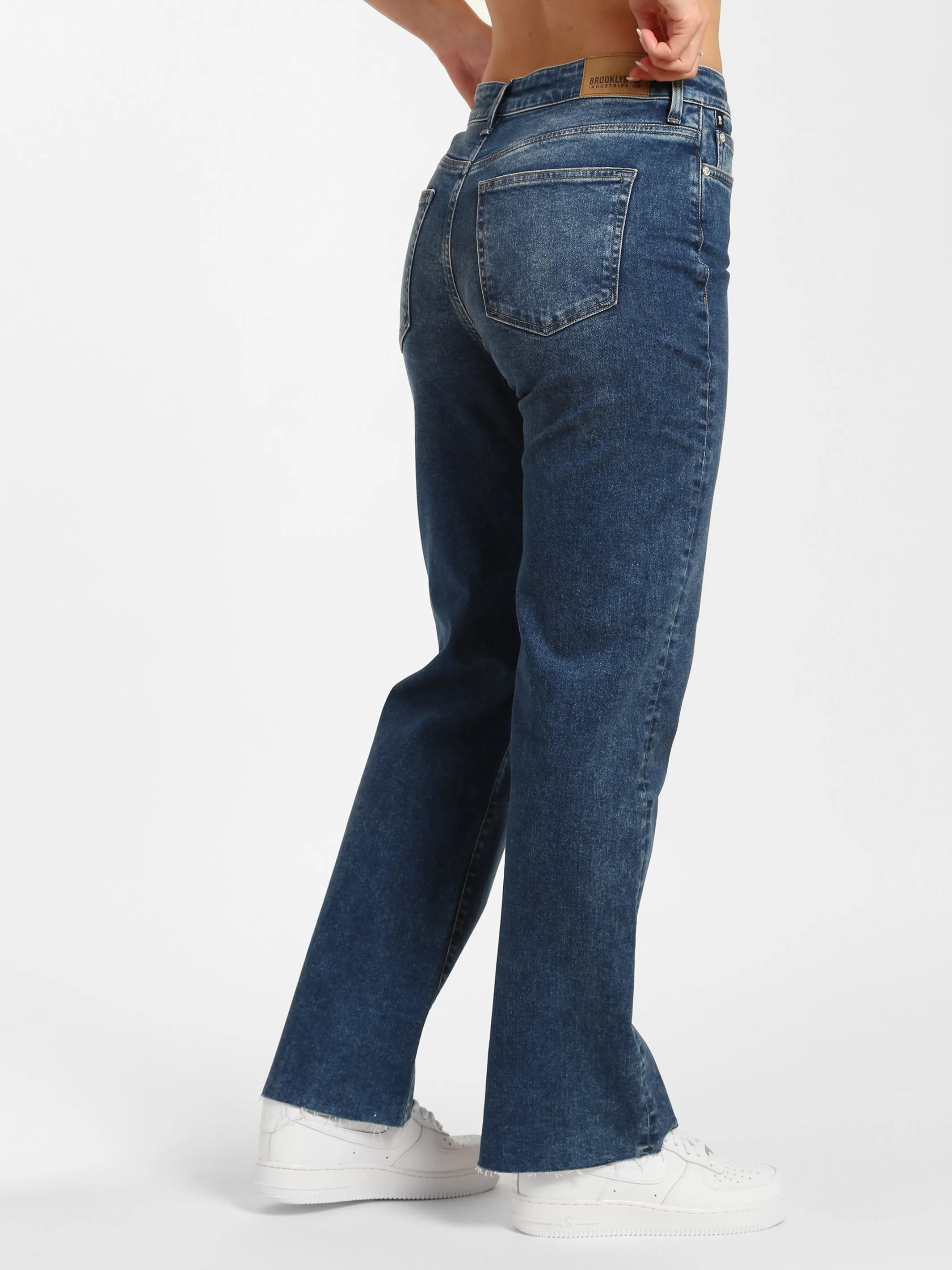 Park High Rise Wide Leg Jeans in Dark Brushed Denim sold by Brooklyn Industries product image thumbnail 2