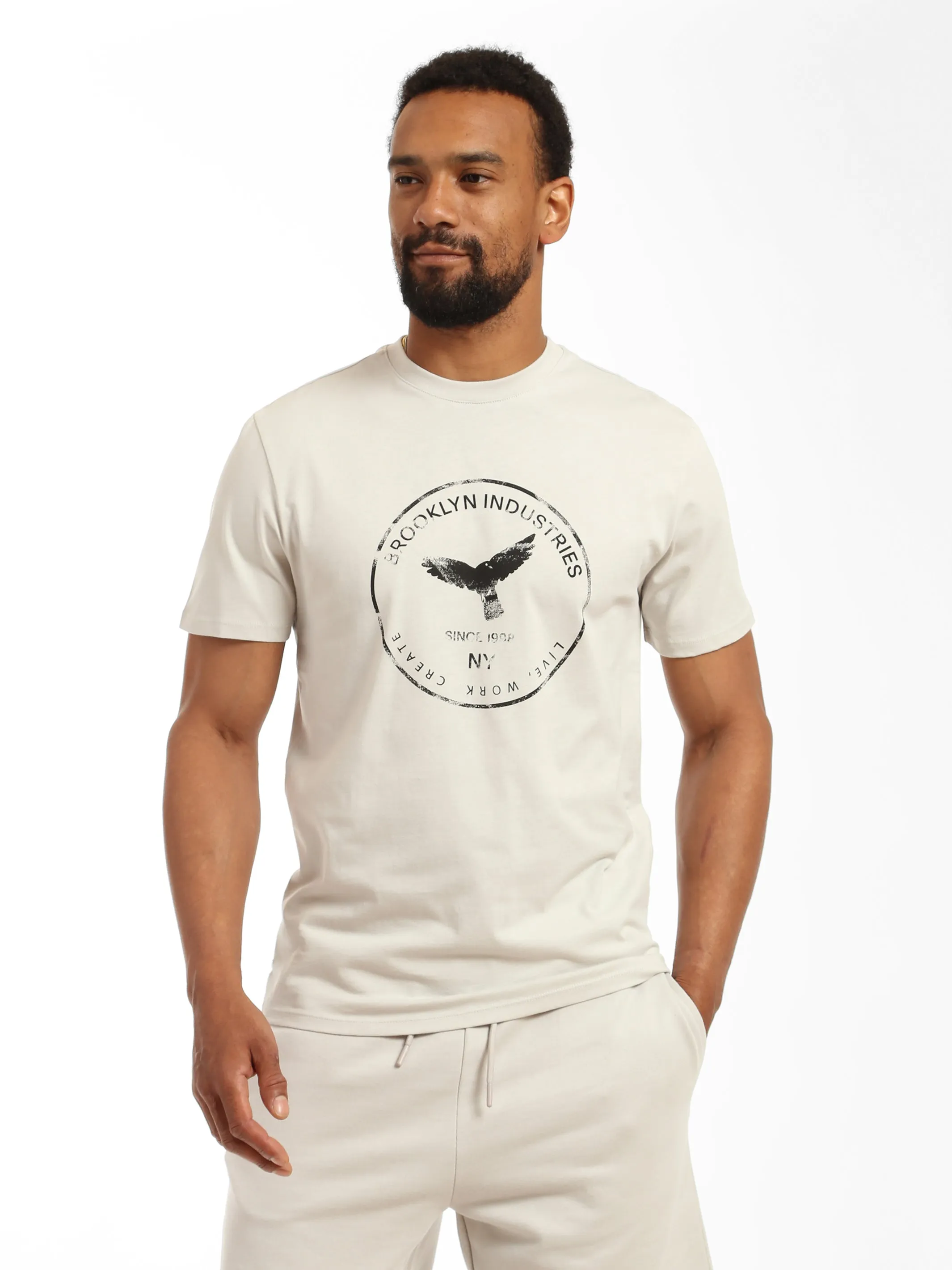Men's Eagle Stamp T-shirt in Luna Rock sold by Brooklyn Industries product image thumbnail 3