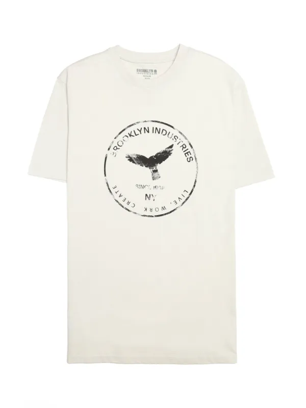 Men's Eagle Stamp T-shirt in Luna Rock sold by Brooklyn Industries