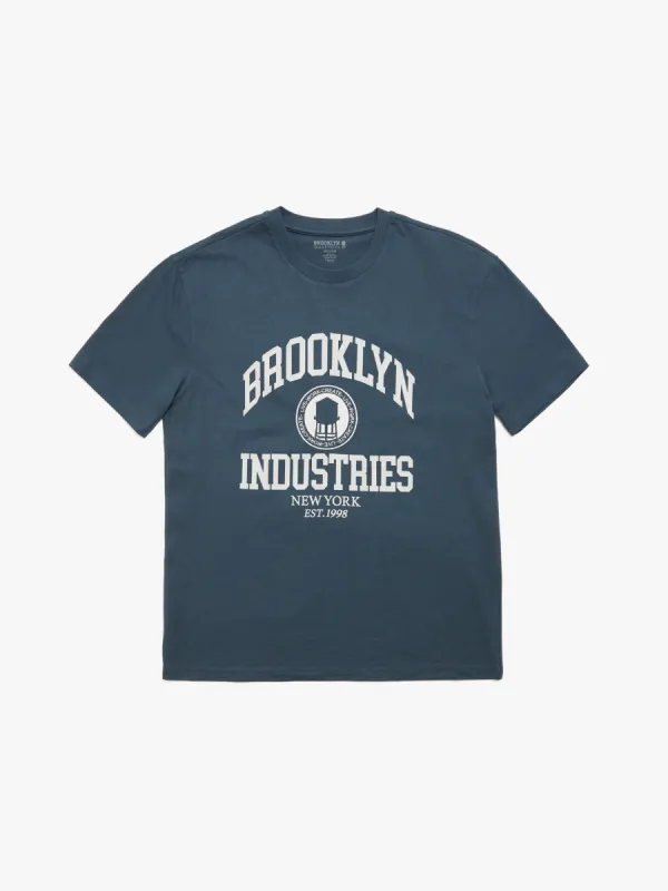 Men's Brooklyn Industries Heritage T-shirt in Moonlit Ocean sold by Brooklyn Industries