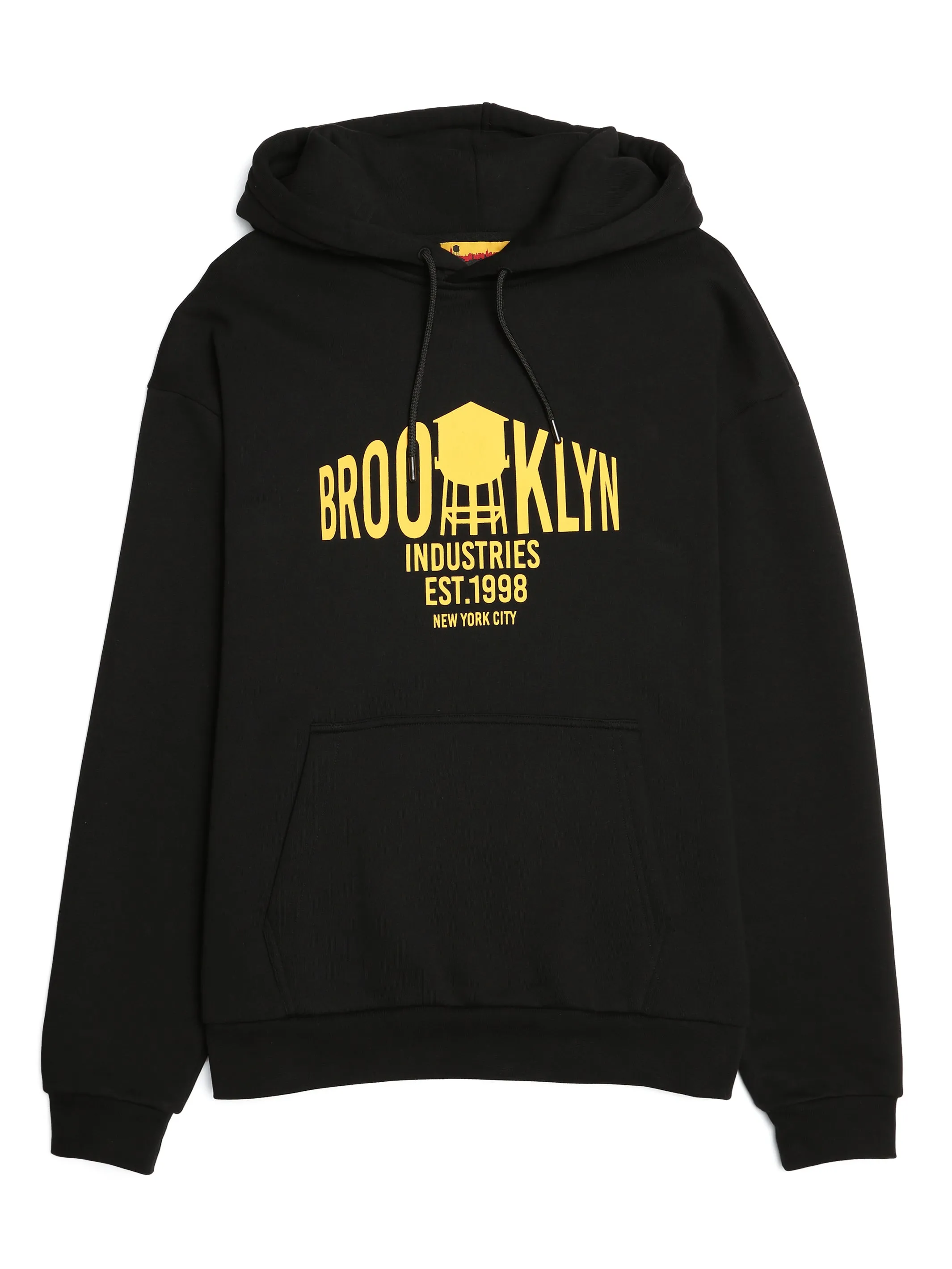 Men's Water Tower Hoodie in Jet Black sold by Brooklyn Industries